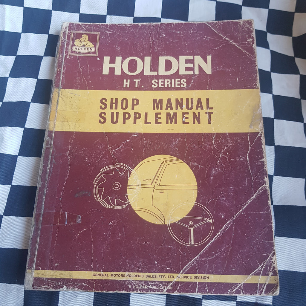 Genuine Holden HT Series Workshop Manual Supplement Includes Monaro Gts 350