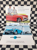 Austin Healey Sprite Mk3 Full Sales Brochure + Wire Wheels Option Brochure