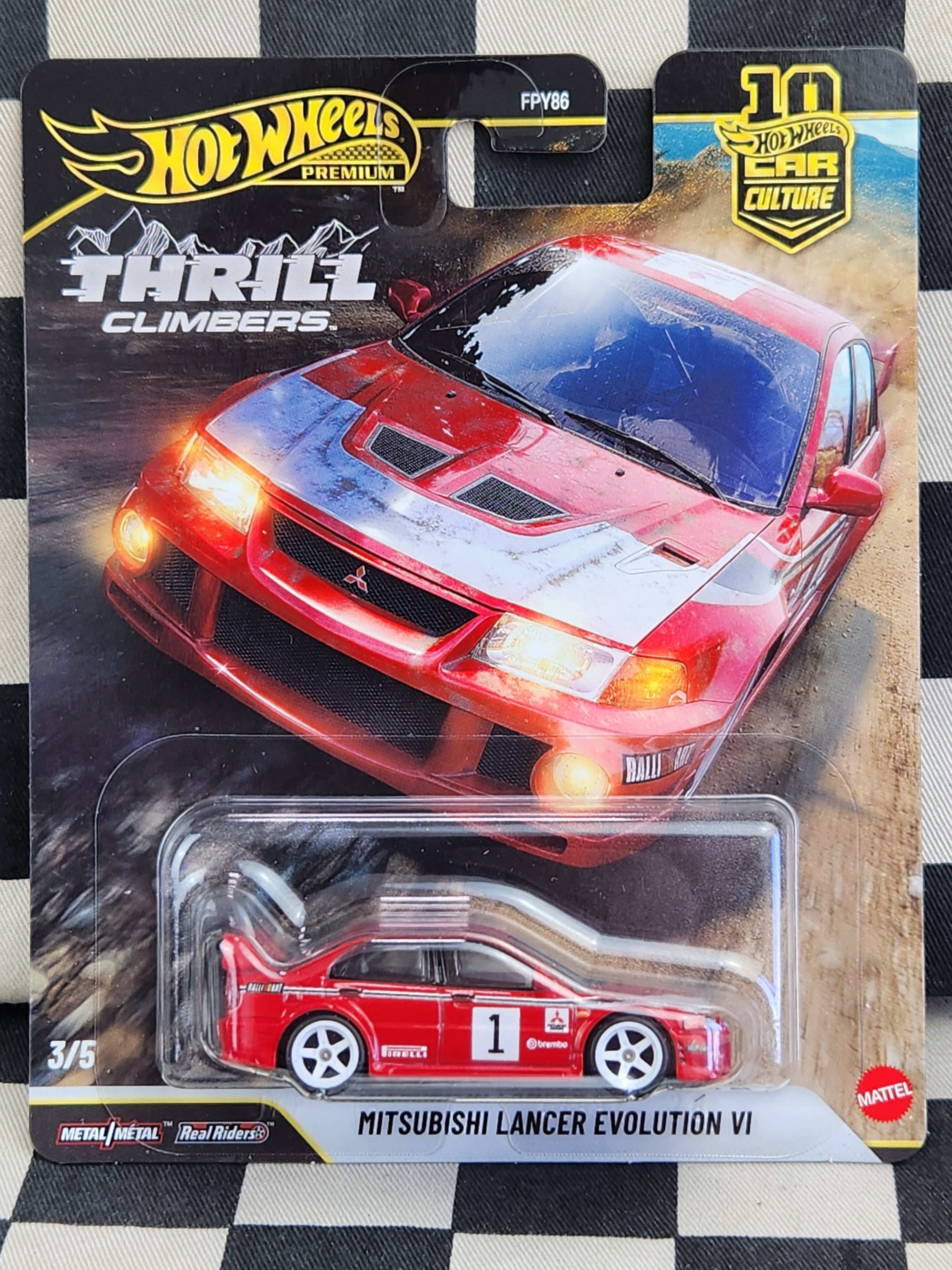 Hot Wheels Premium Thrill Climbers Mitsubishi Lancer Evo VI