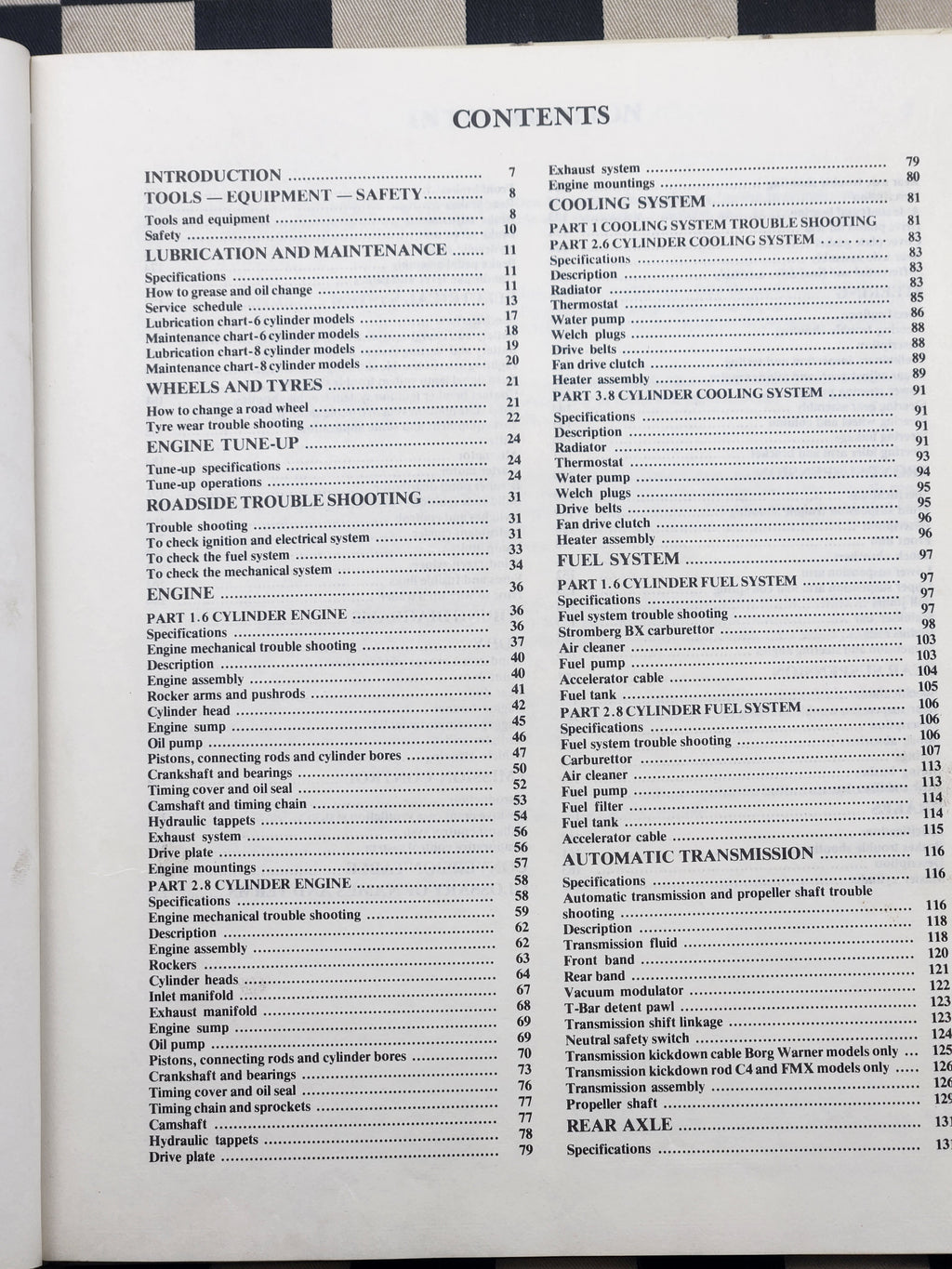 SP/Gregorys  Ford Fairlane ZJ LTD FC 6cyl & V8 302 351 Workshop Manual