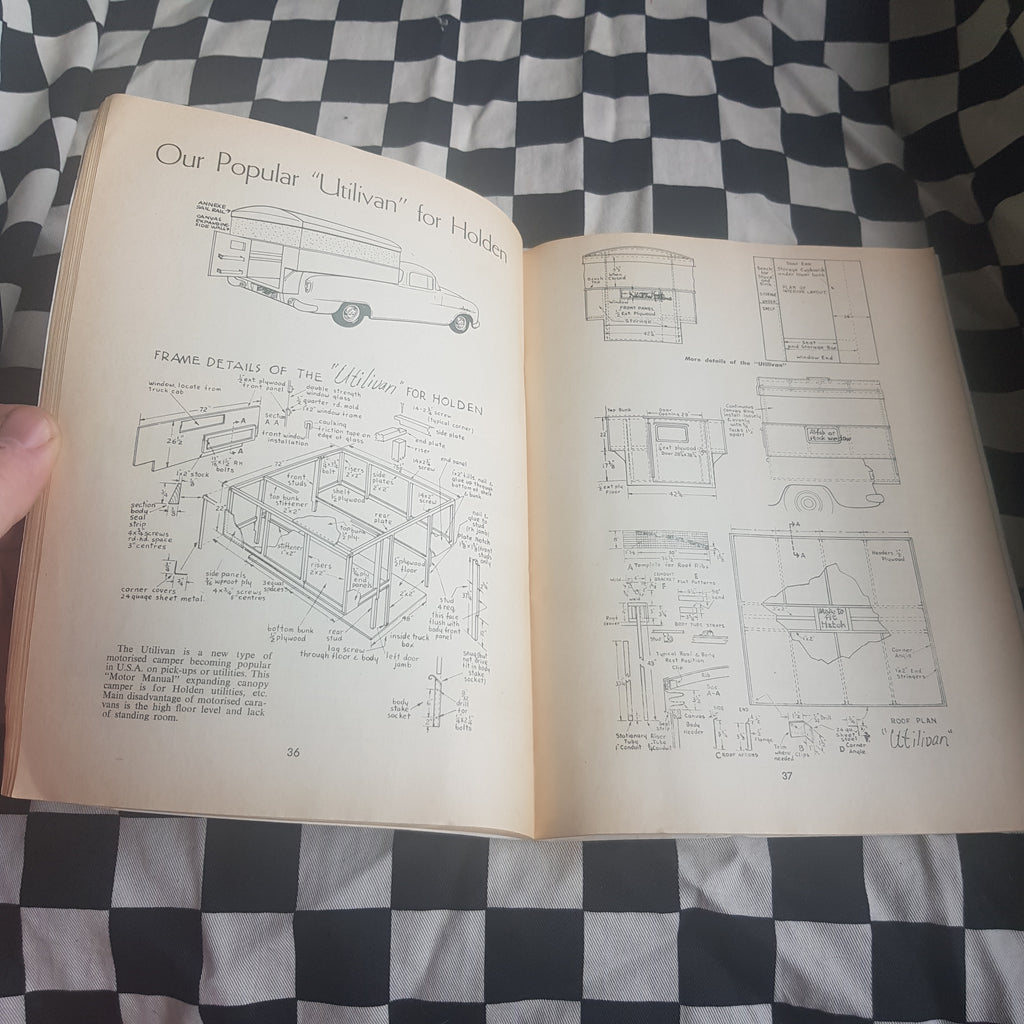 1966 Keith Winser's Book of Plans Lightweight Caravans Trailers & Boats