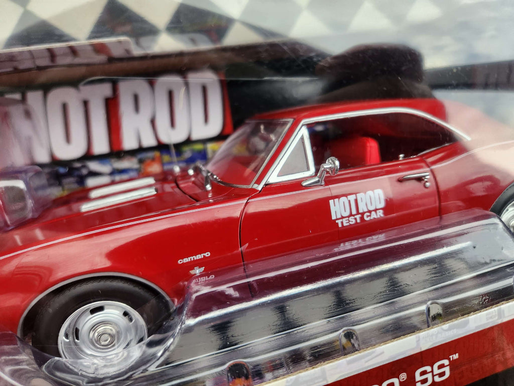 AutoWorld 1:18 American Muscle Hot Rod Magazine Test Car 1969 Chevy Camaro SS