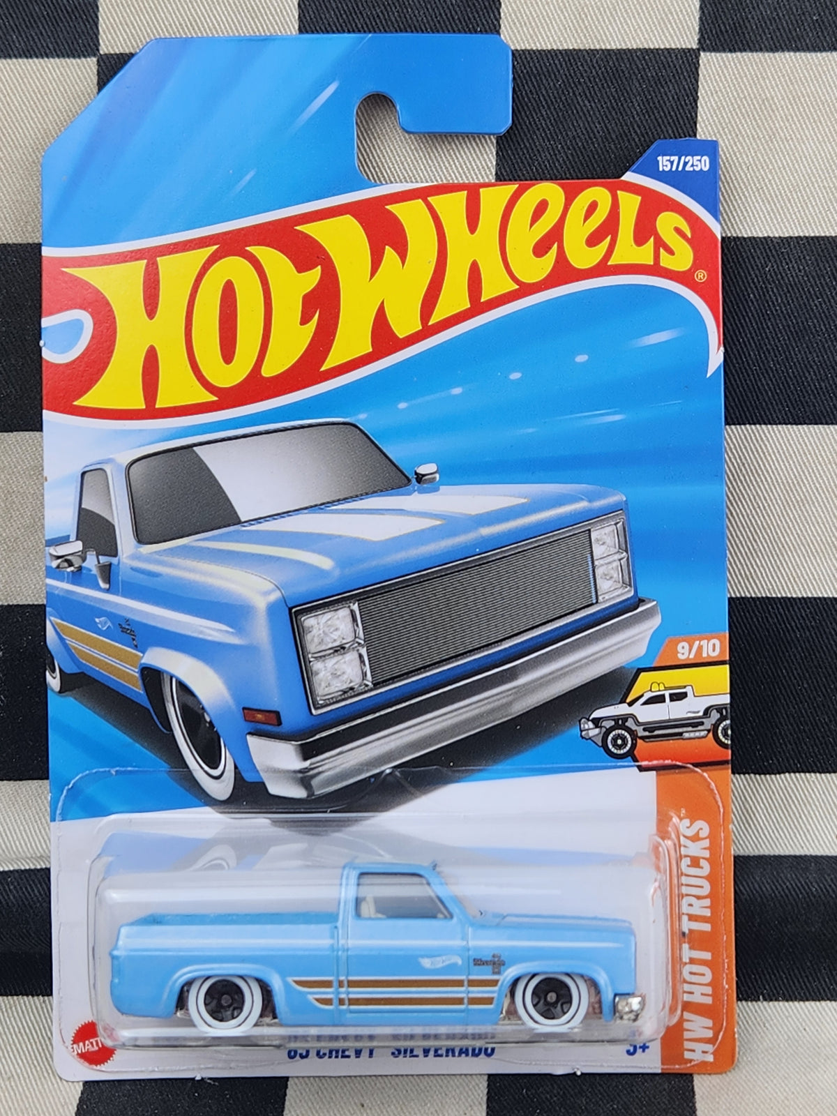 Hot Wheels 2025 Hot Trucks 83 Chevy Silverado Blue