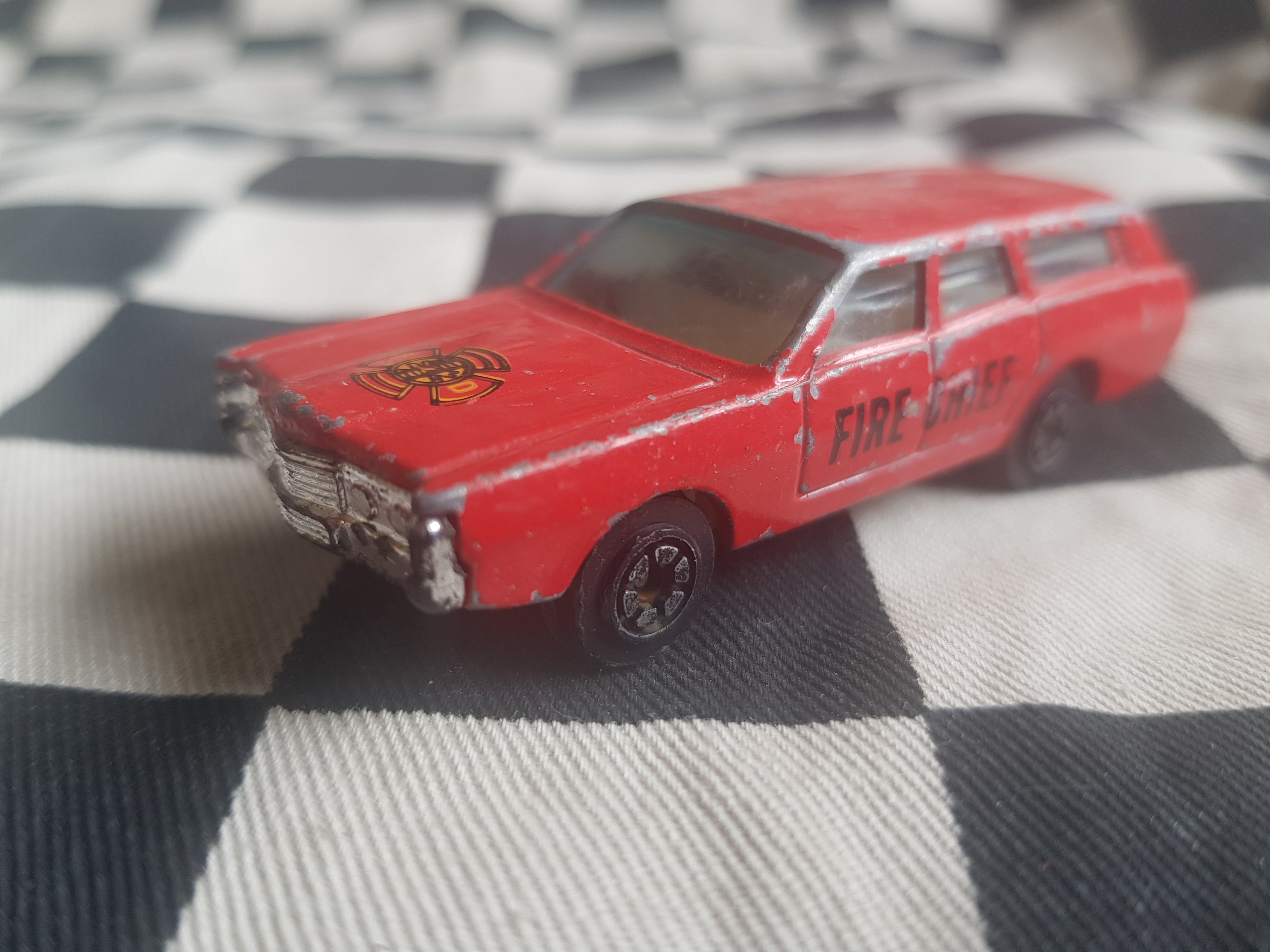 Vintage Playart Ford Fire Chief Wagon Loose