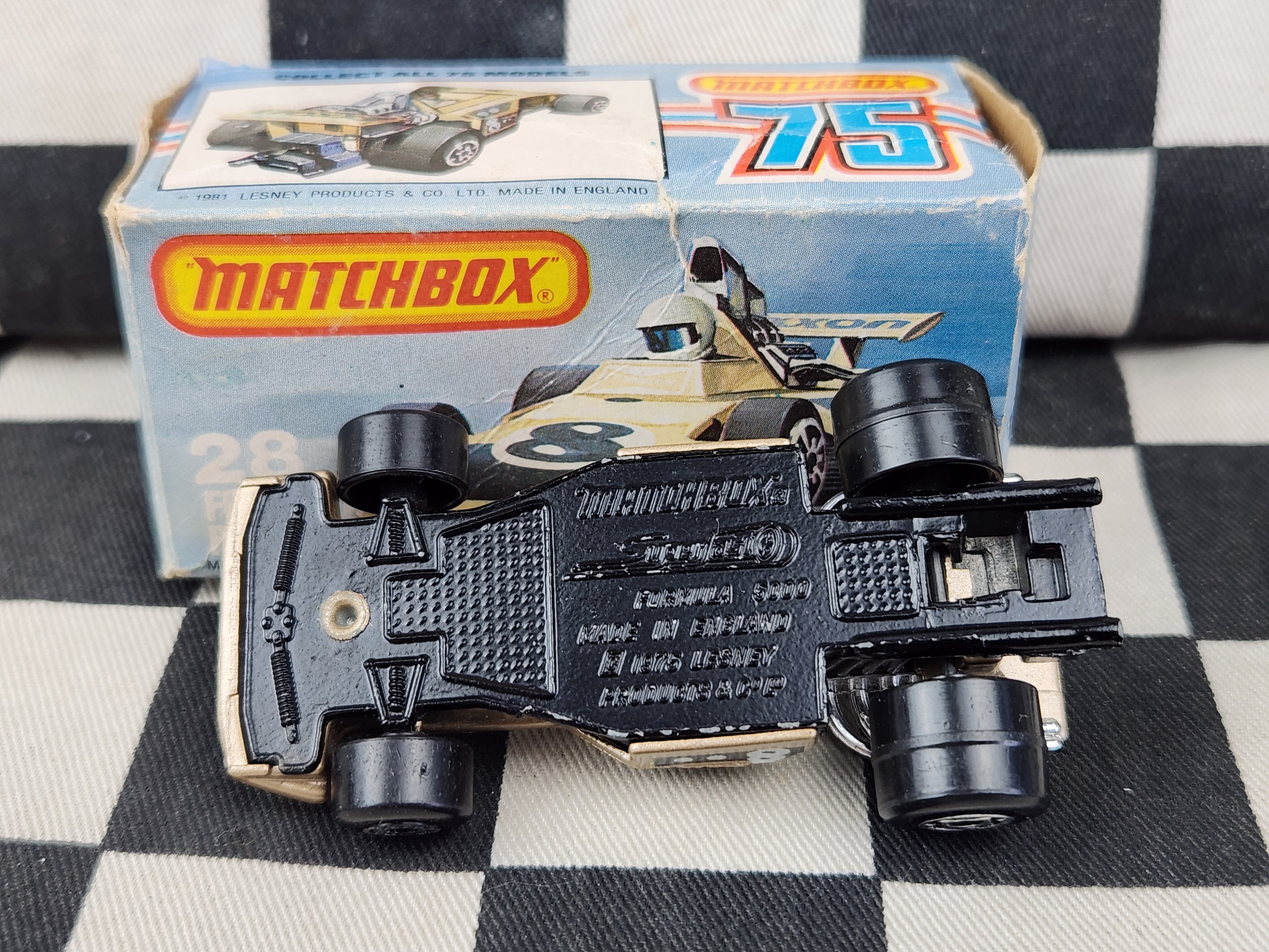 Vintage Boxed Matchbox Superfast Formula Racing Car