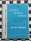 Genuine Factory Ford Consul Zephyr Zodiac MK1 & MK2 1951-1962 Workshop Manual