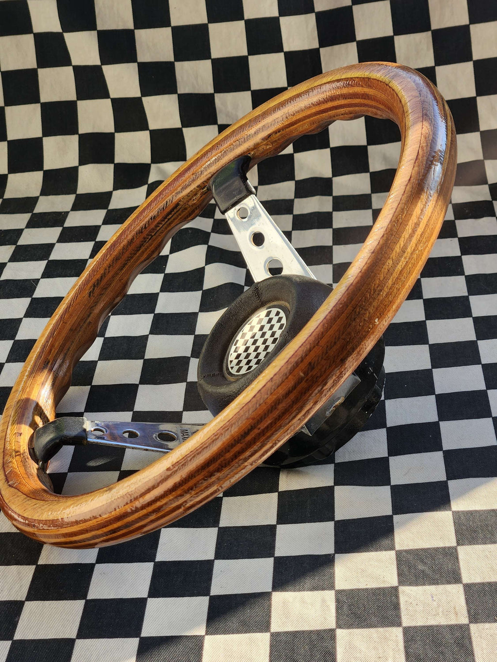 Original Vintage Max Rob Woodrim Sports Steering Wheel VGC