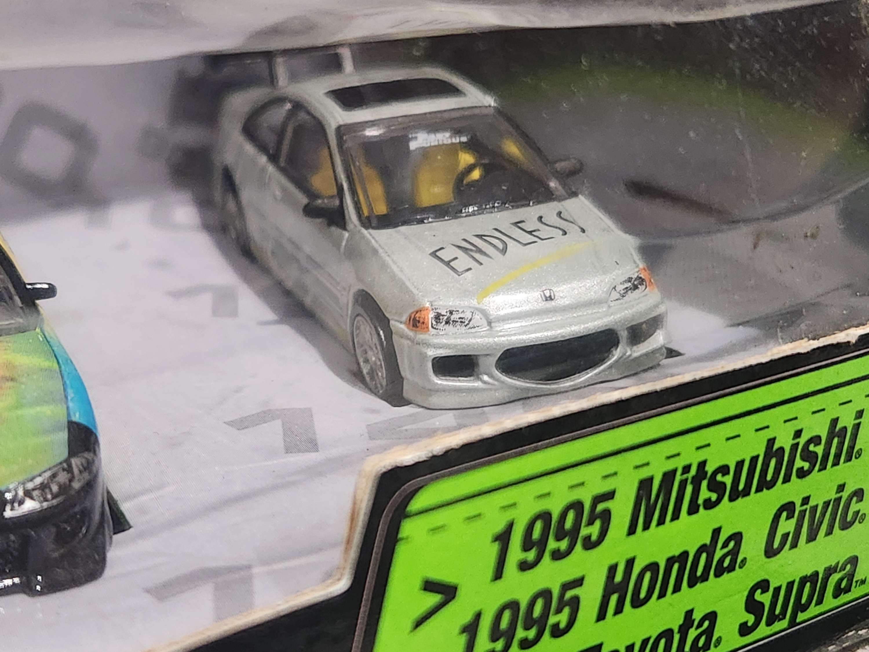 Racing Champions Fast & Furious 3 Car Set Toyota Supra Honda Civic Mitsubishi
