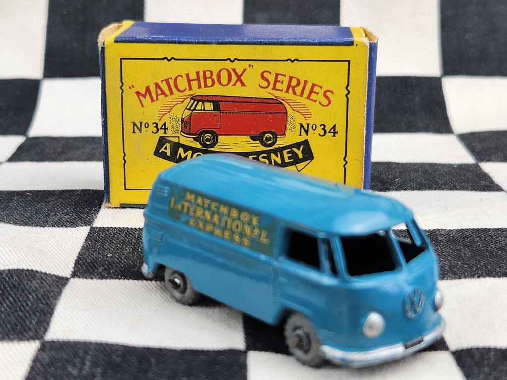Matchbox Lesney Moko No34 Volkswagen Kombi Van in Original Box