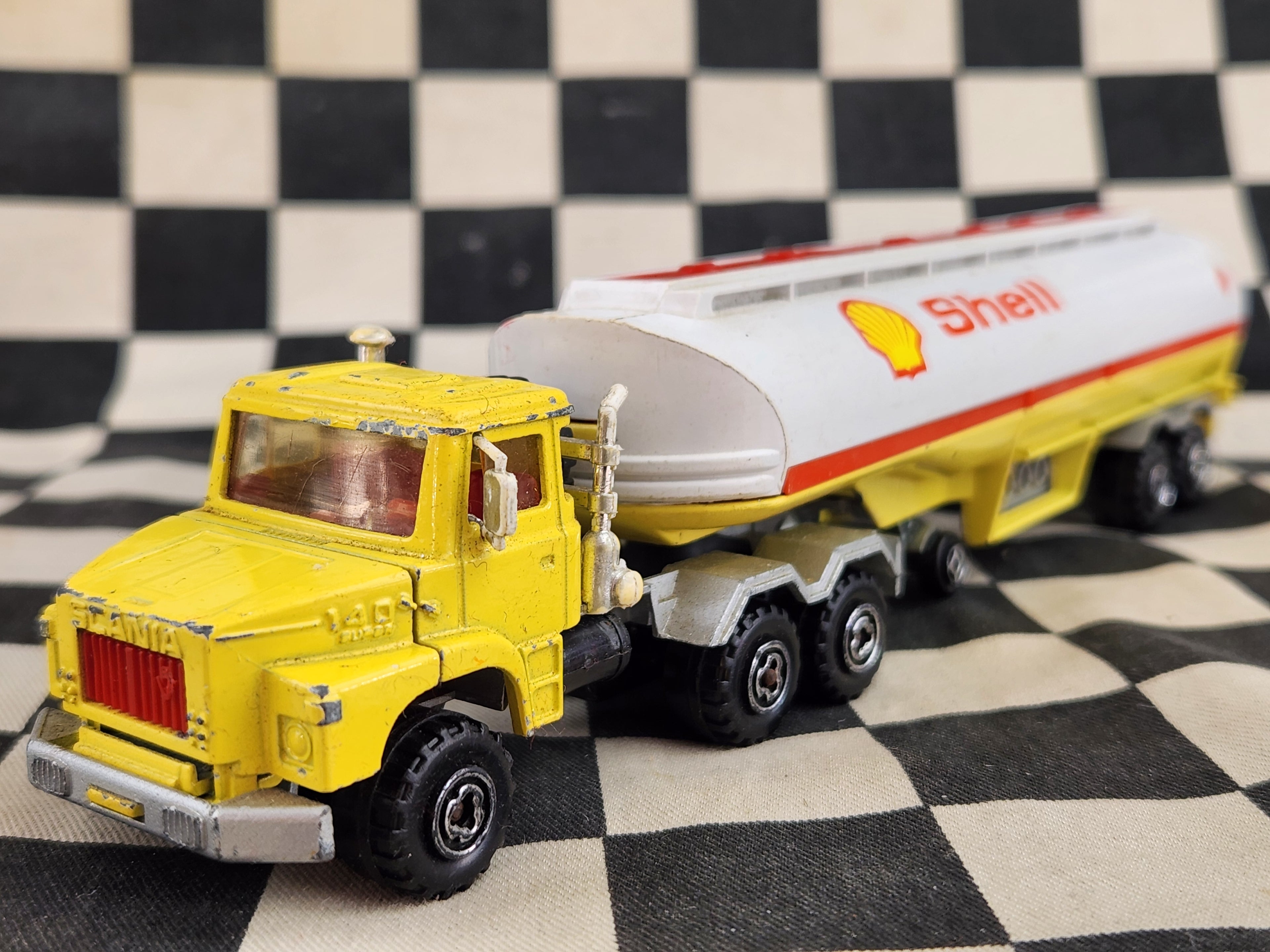 Vintage Loose Majorette King Size Scania Shell Petrol Tanker Truck