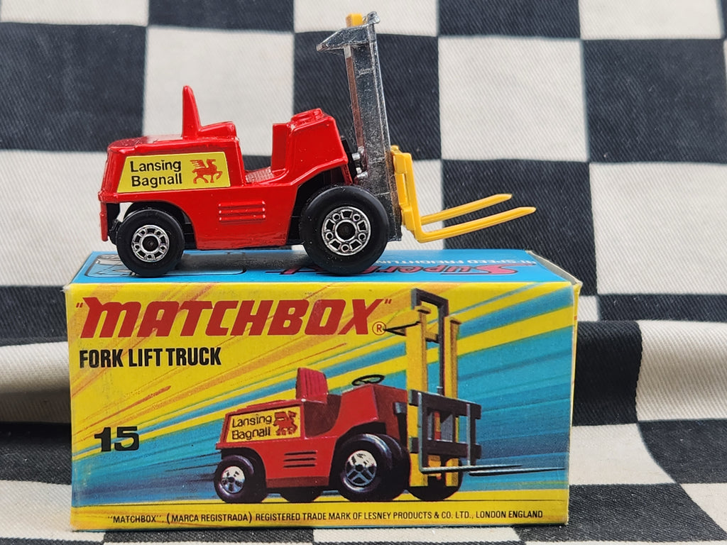 Vintage 1978 Matchbox Fork Lift Truck in Original Box