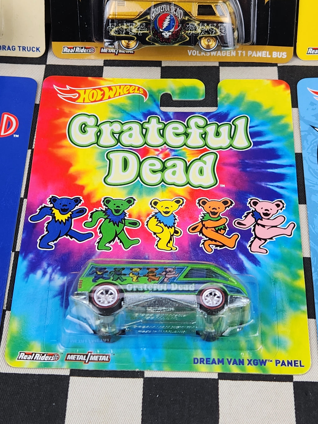 Hot Wheels 2014 Premium Grateful Dead FULL SET of 6 incl Rare VW T1 Panel Bus