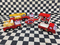 Vintage Buddy L Set Of Fire Rescue Tin Toys Trucks Helicopter Etc