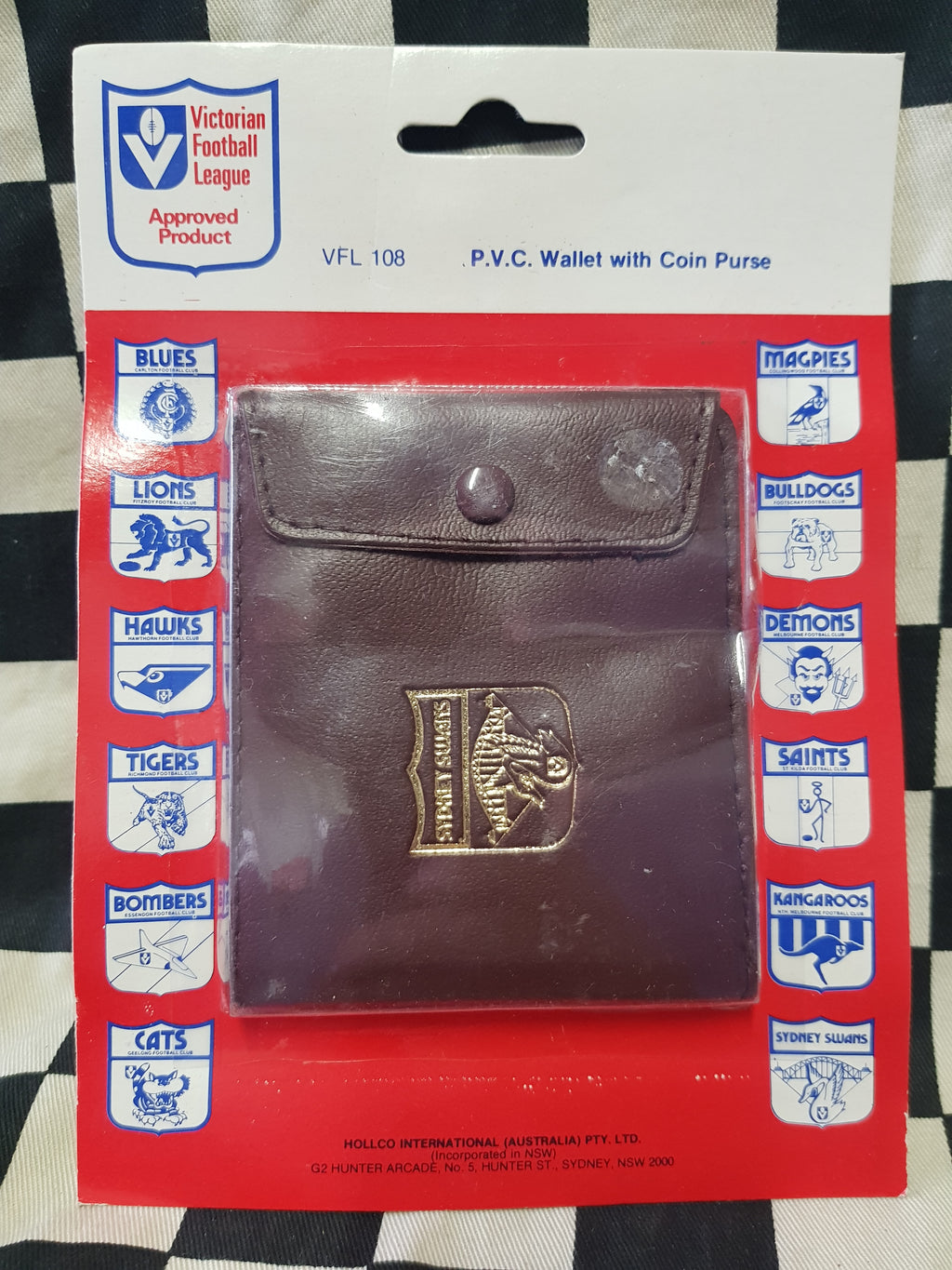 Vintage VFL NOS Sydney Swans Wallet