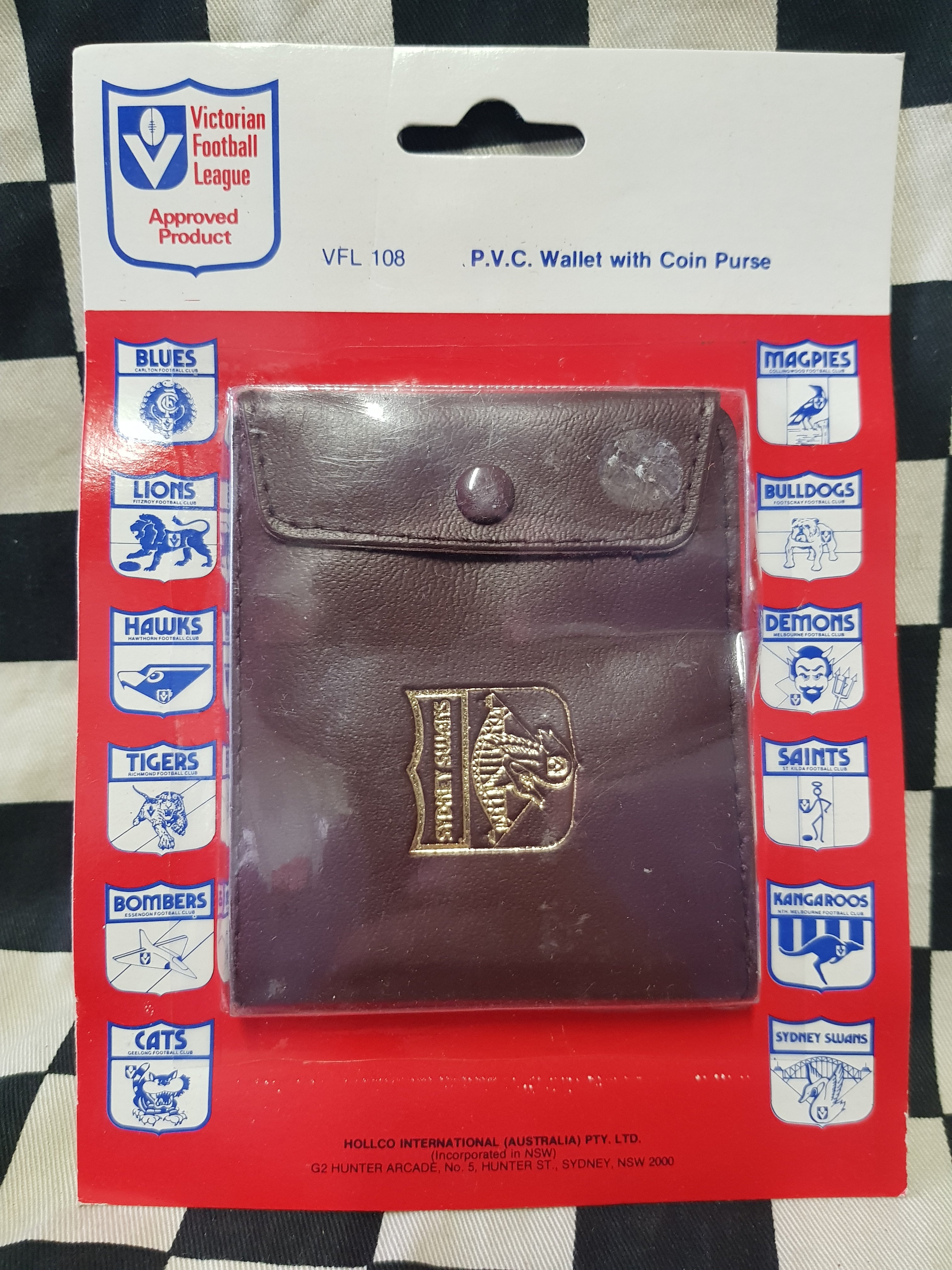 Vintage VFL NOS Sydney Swans Wallet