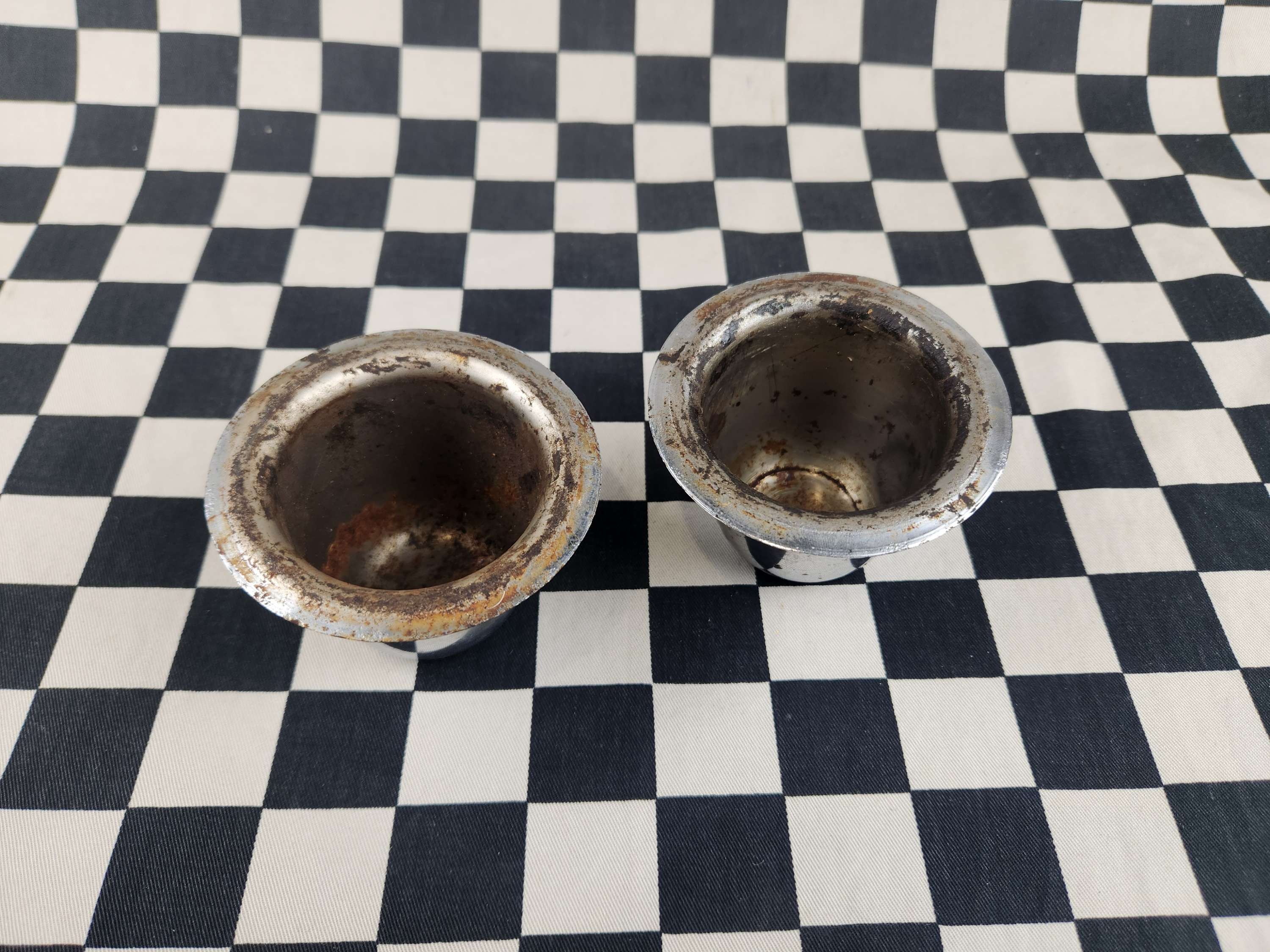 Original Pair of 60s Holden Chrome Domes