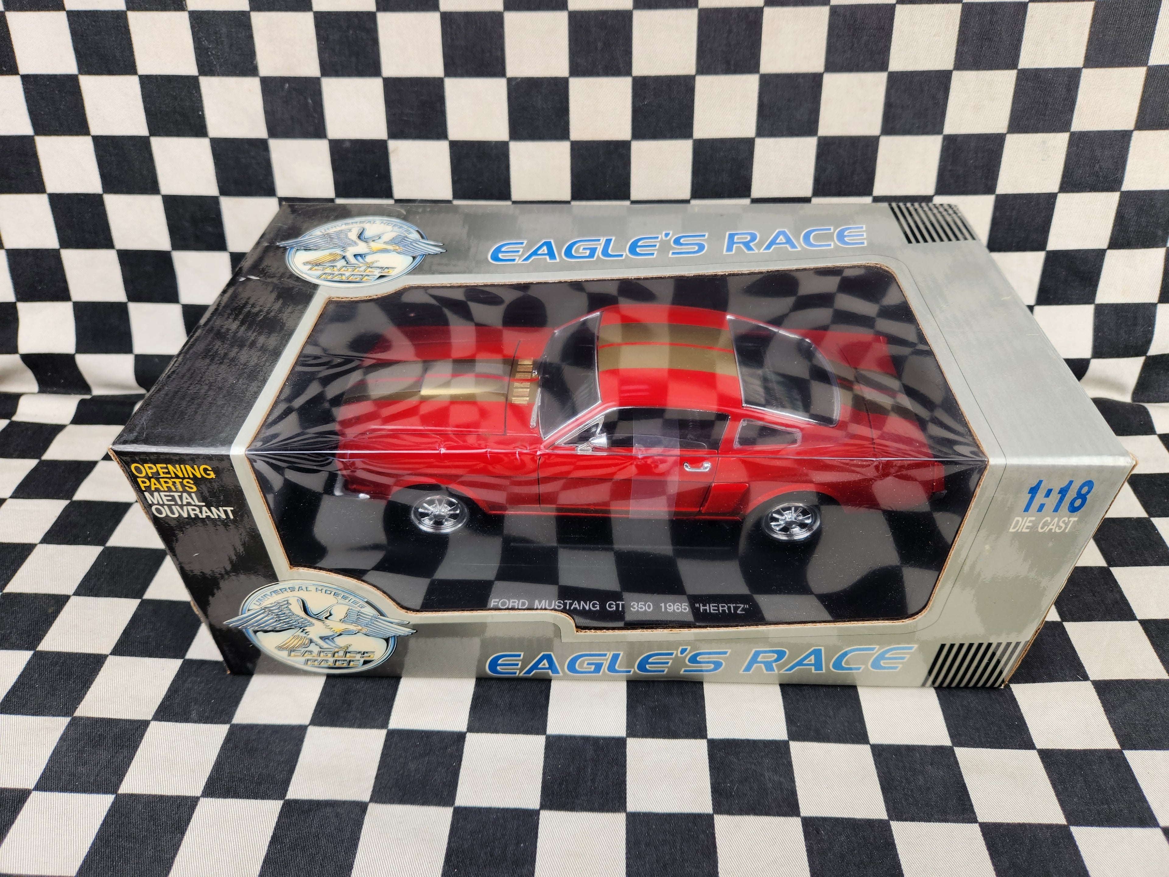 Eagles Race 1:18 1965 Ford Mustang HERTZ GT 350