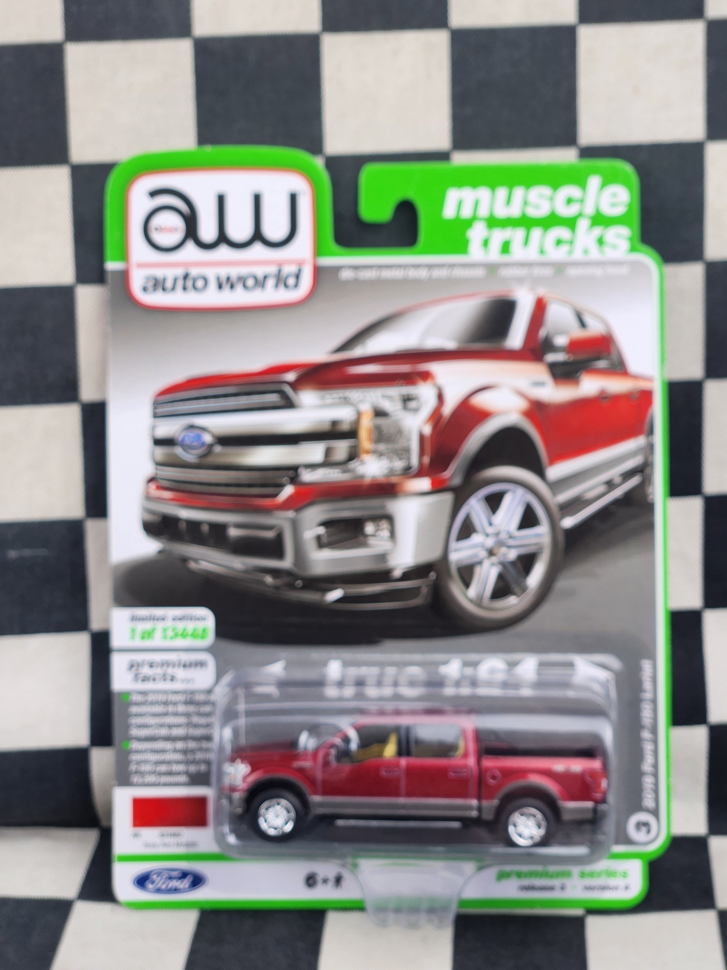 Auto World Muscle Trucks 2019 Ford F150 Lariat Ruby Red Metallic