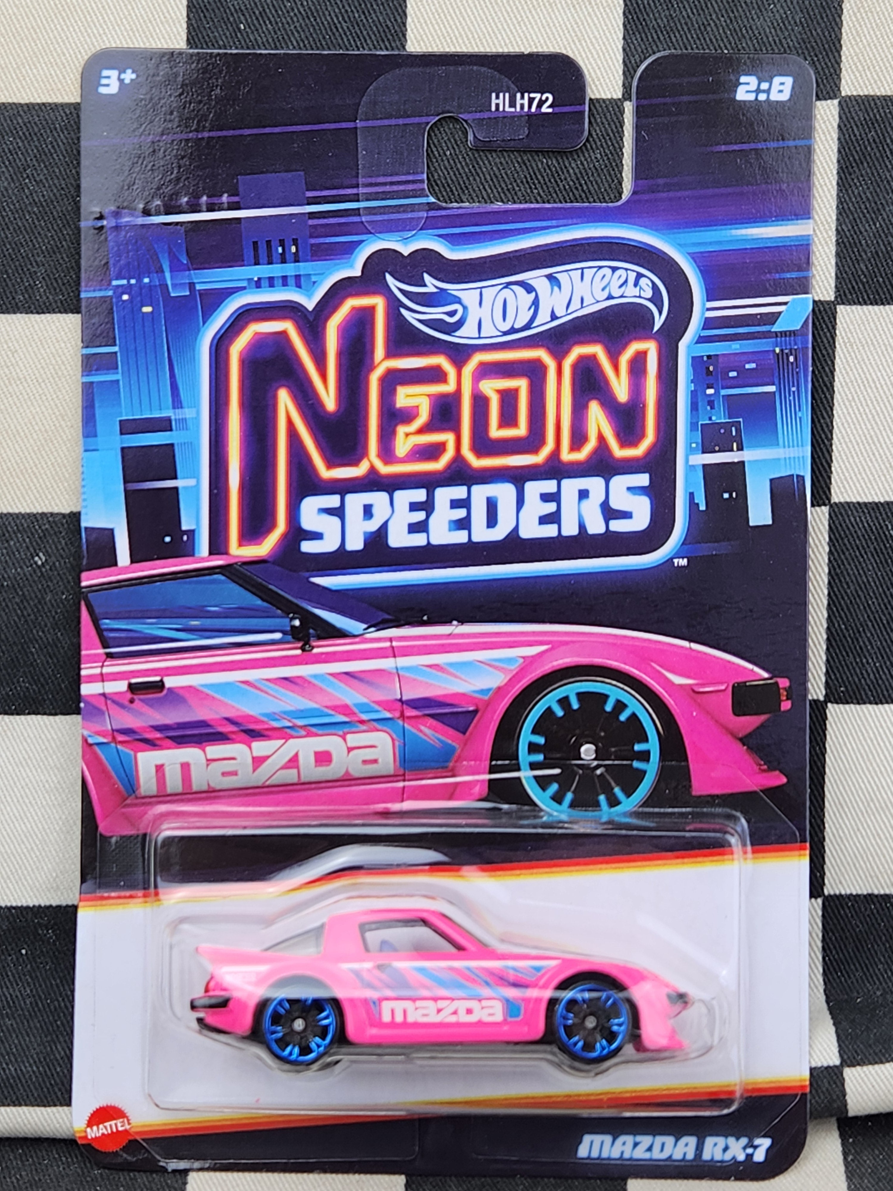 Hot Wheels Neon Speeders Mazda RX7 Pink