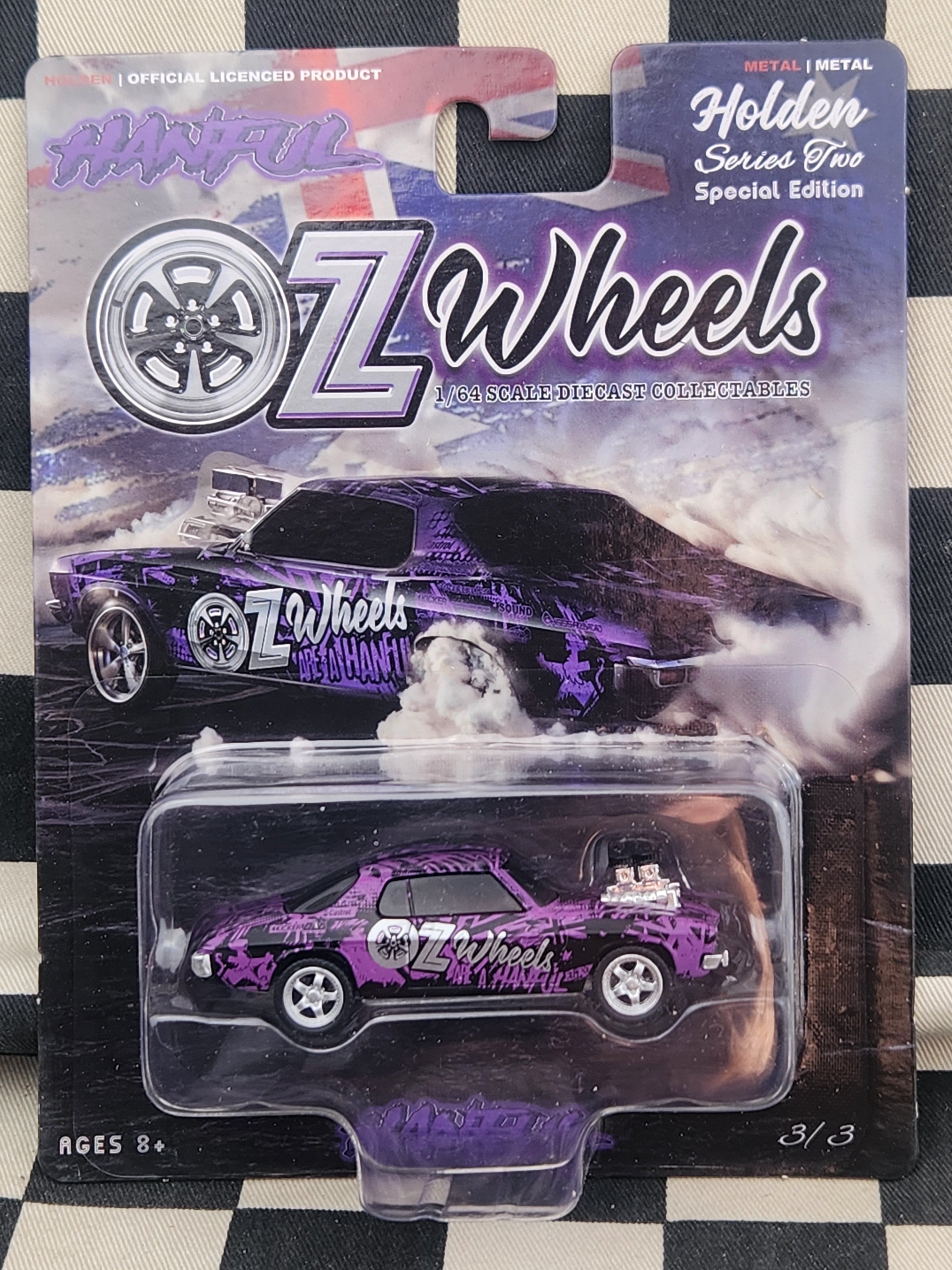 OZ Wheels HANFUL Purple Wrap HQ Holden Monaro Coupe