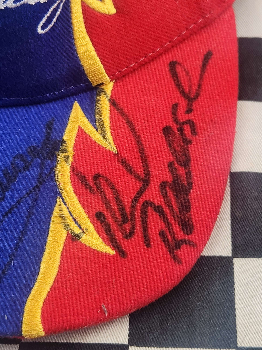 Vintage Shell Helix Racing Dick Johnson Paul Radisich Cap Signed By 3 Drivers
