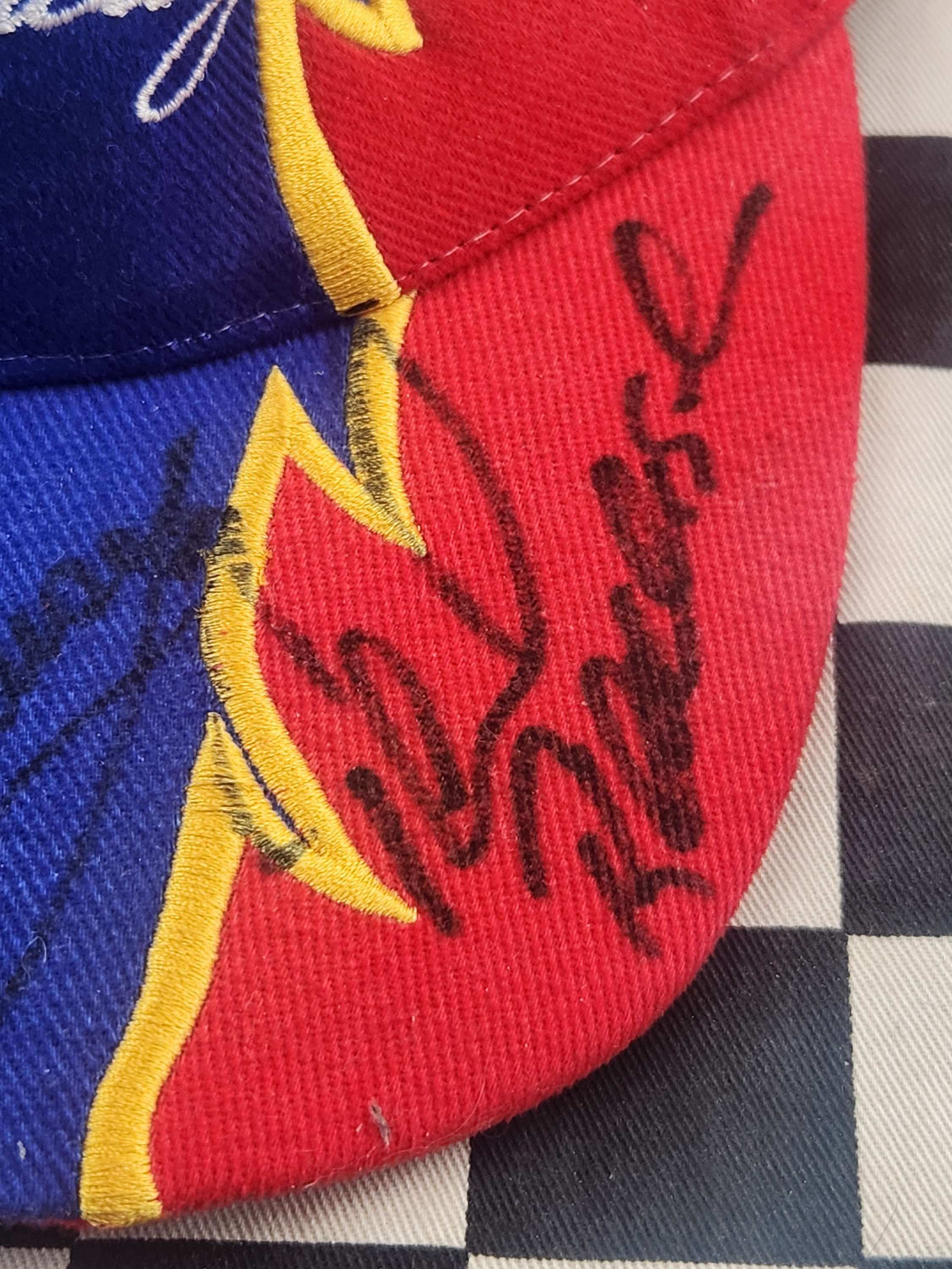 Vintage Shell Helix Racing Dick Johnson Paul Radisich Cap Signed By 3 Drivers