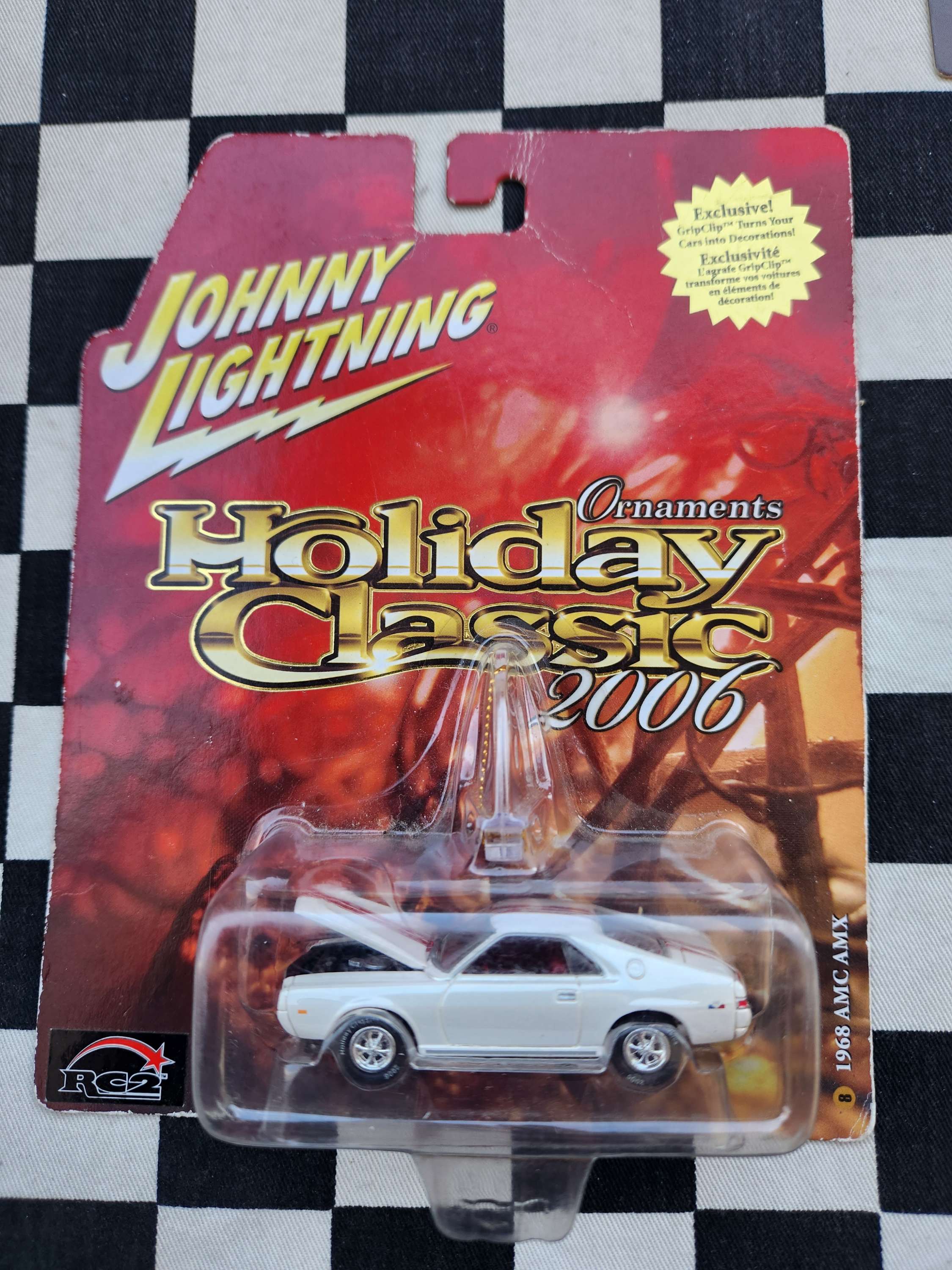 Johnny Lightning Holiday Class Ornaments 2006 1968 AMC AMX