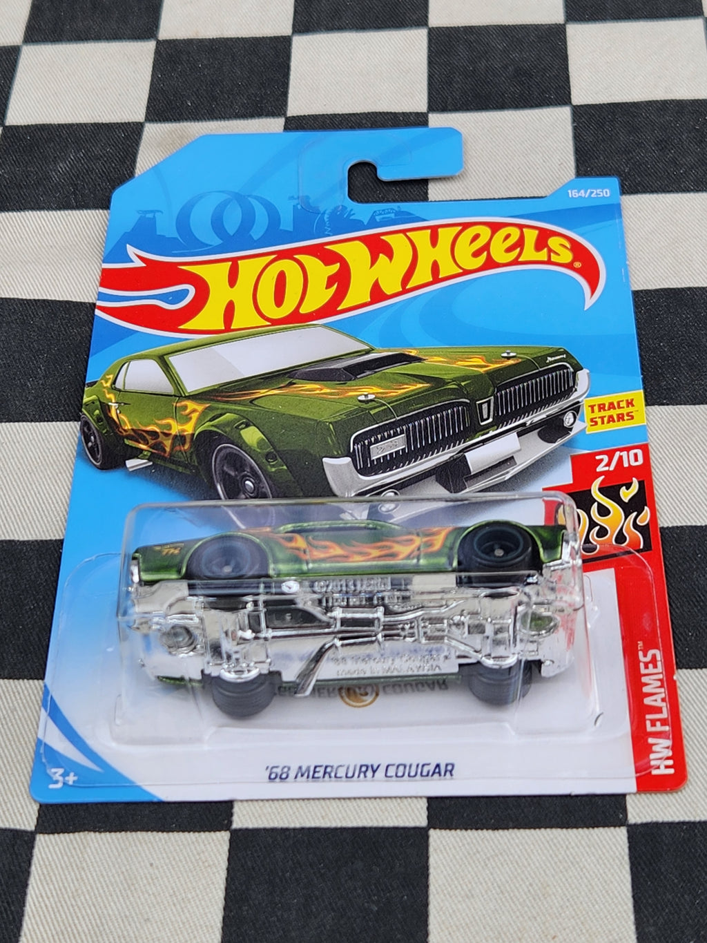 Hot Wheels 2019 Flames SUPER TREASURE HUNT 68 Mercury Cougar