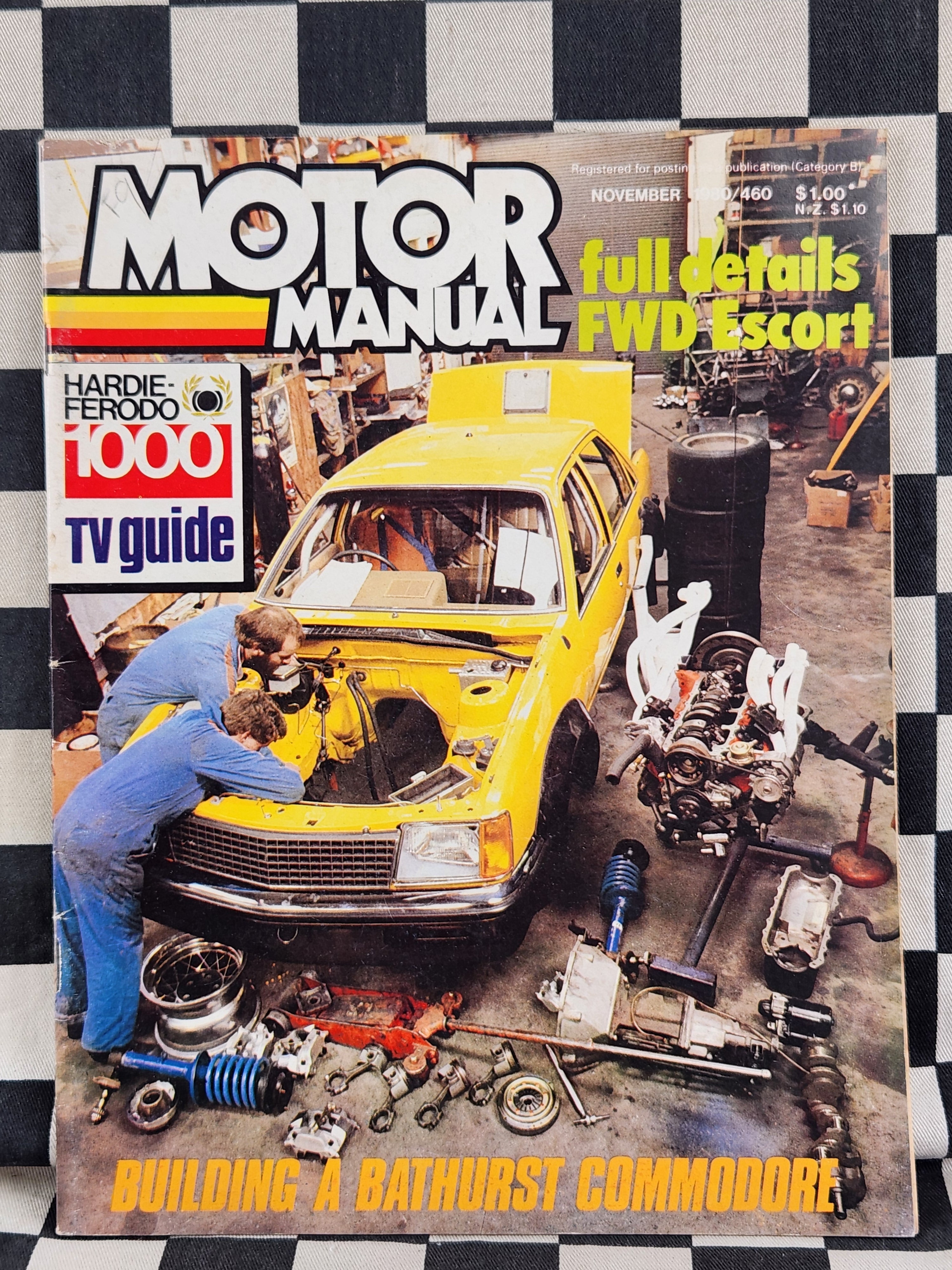 Motor Manual Magazine November 1980 Bathurst 1000 Commodore