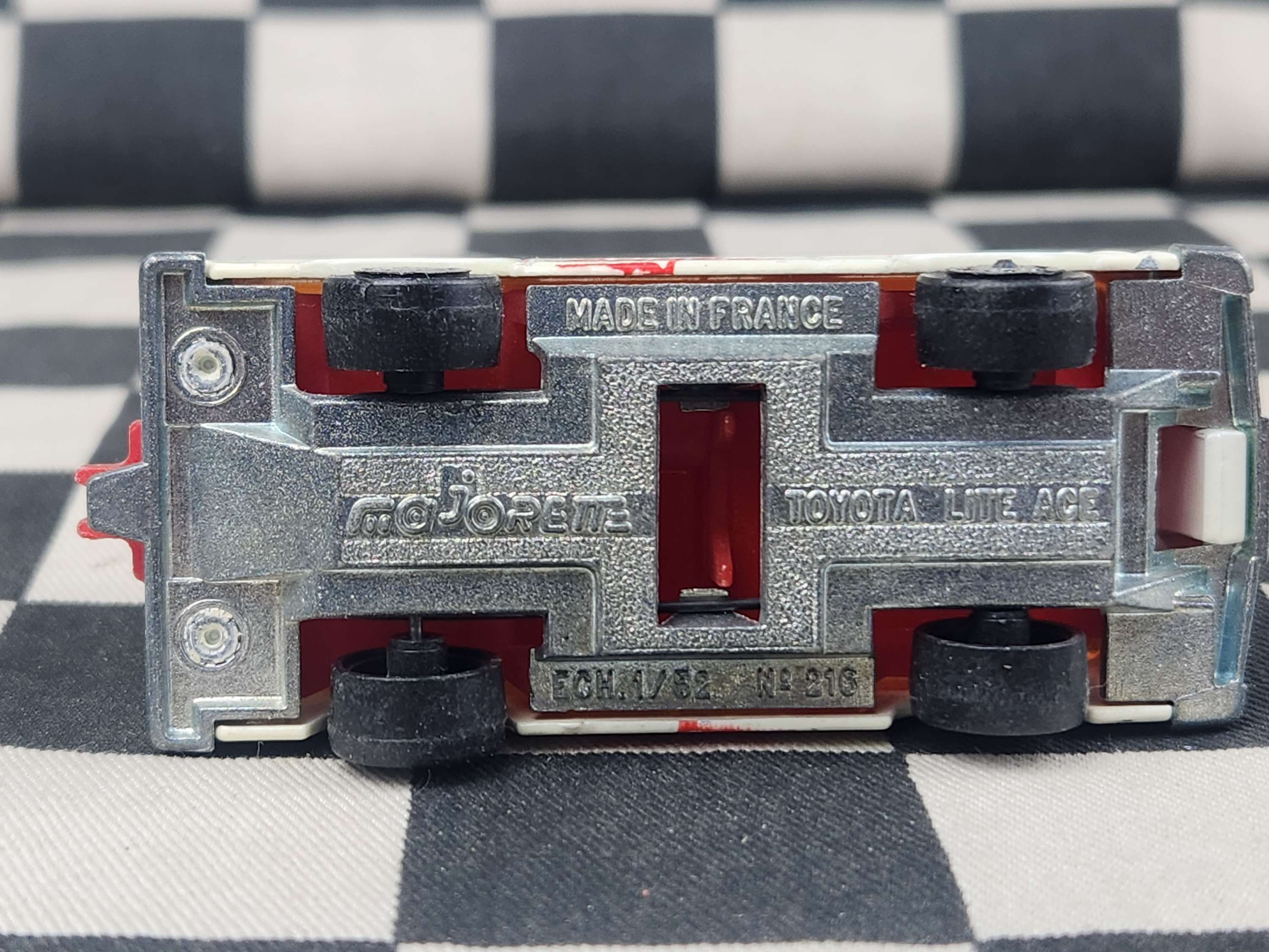 Vintage Loose Majorette Toyota Lite Ace Eagle Van White
