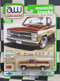 Auto World Muscle Trucks 1983 Chevy Silverado C10 Fleetside Bronze/Almond