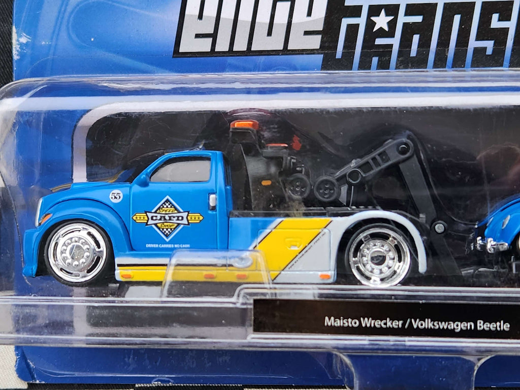 Maisto All Stars Elite Transport Wrecker Tow Truck / Volkswagen Beetle