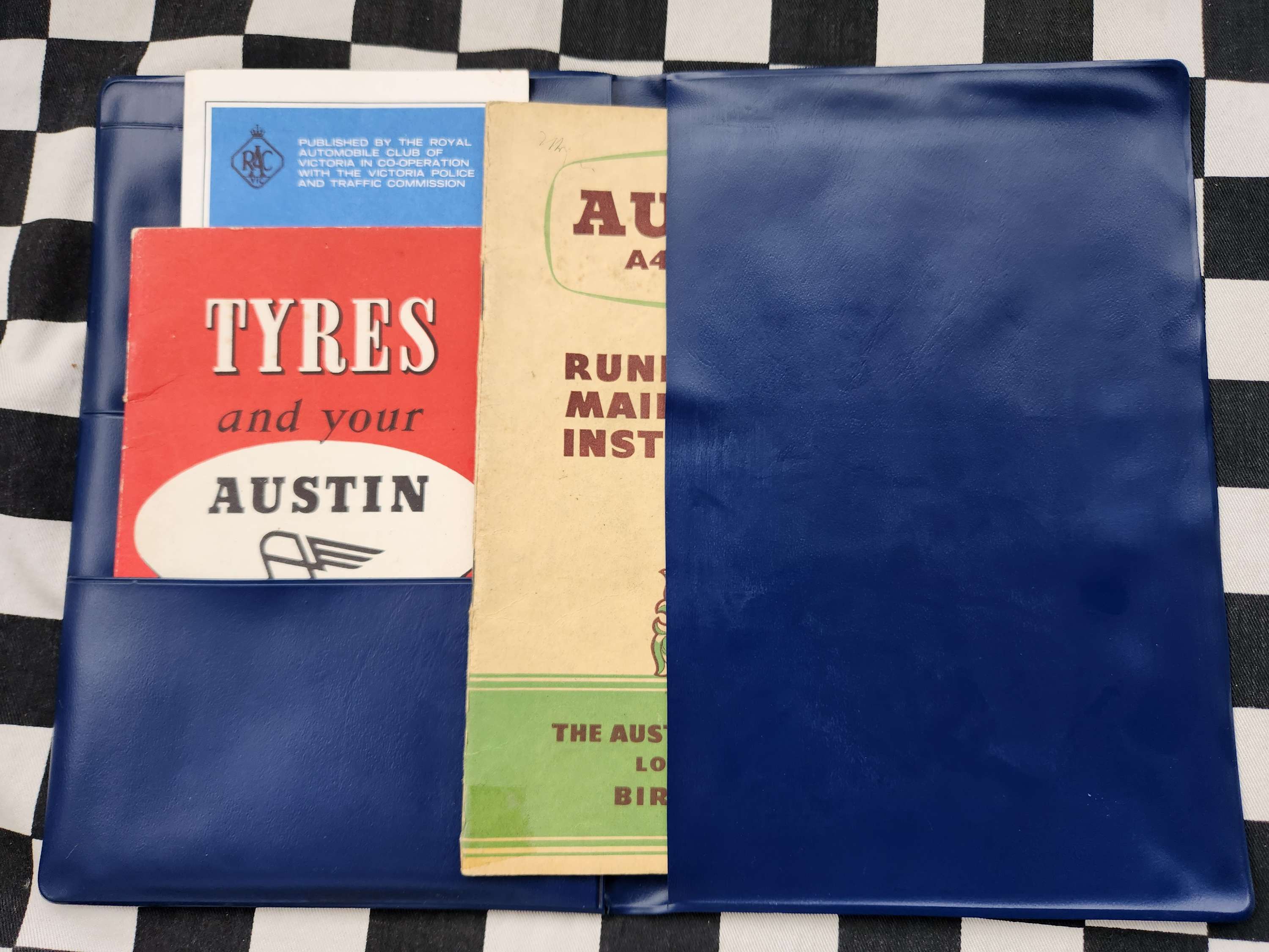 BMC Austin A40 Owners Glovebox Manual Set incl Dealers Wallet