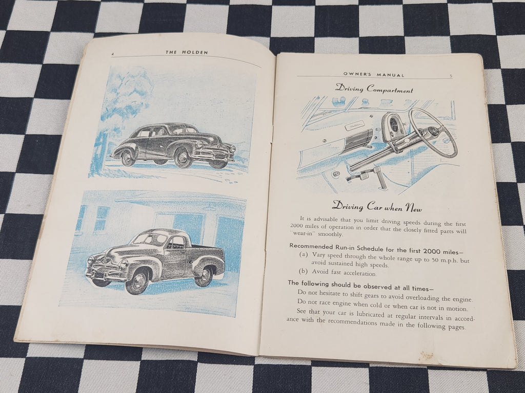 Original FJ Holden Owners Manual