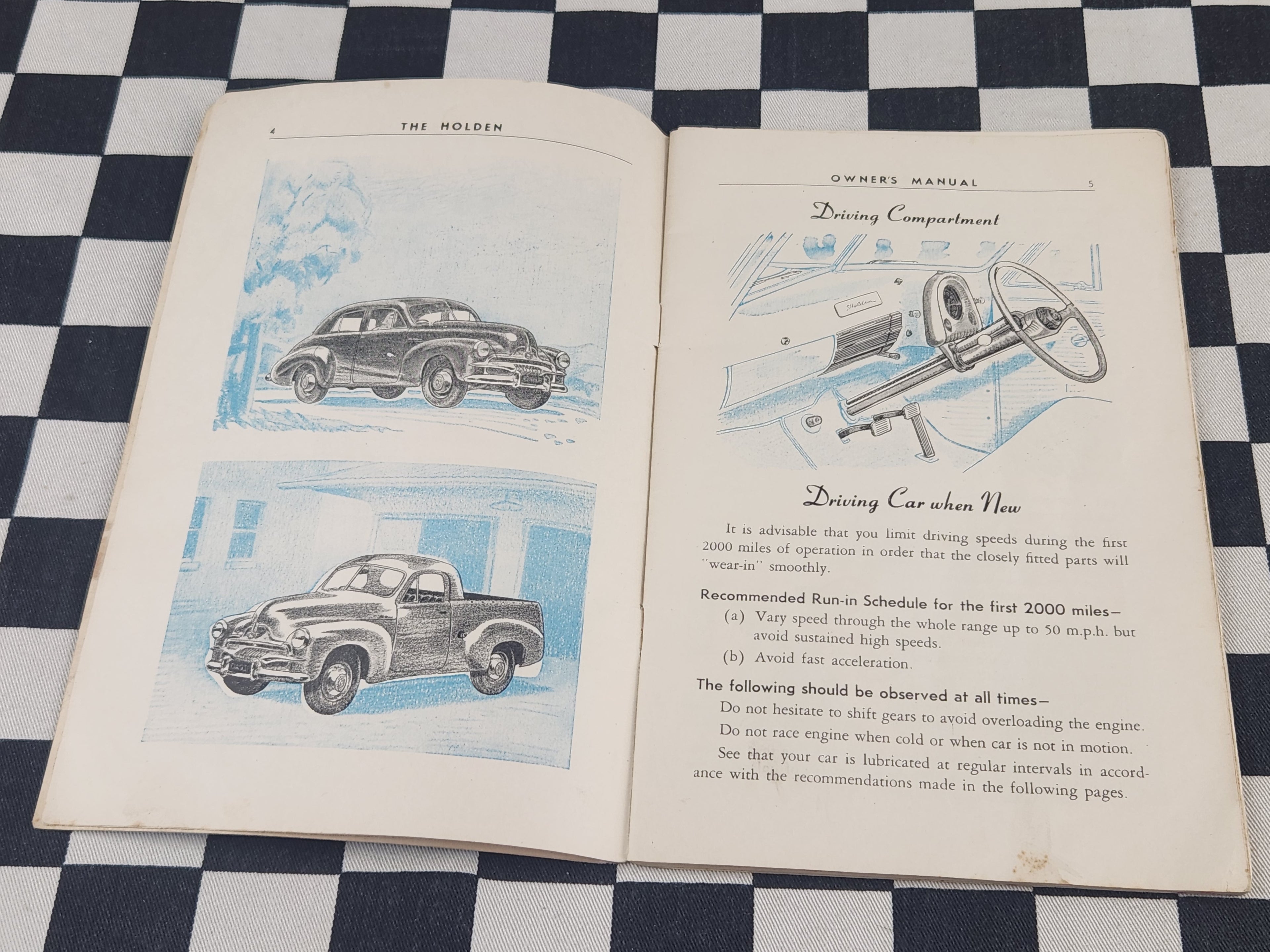 Original FJ Holden Owners Manual