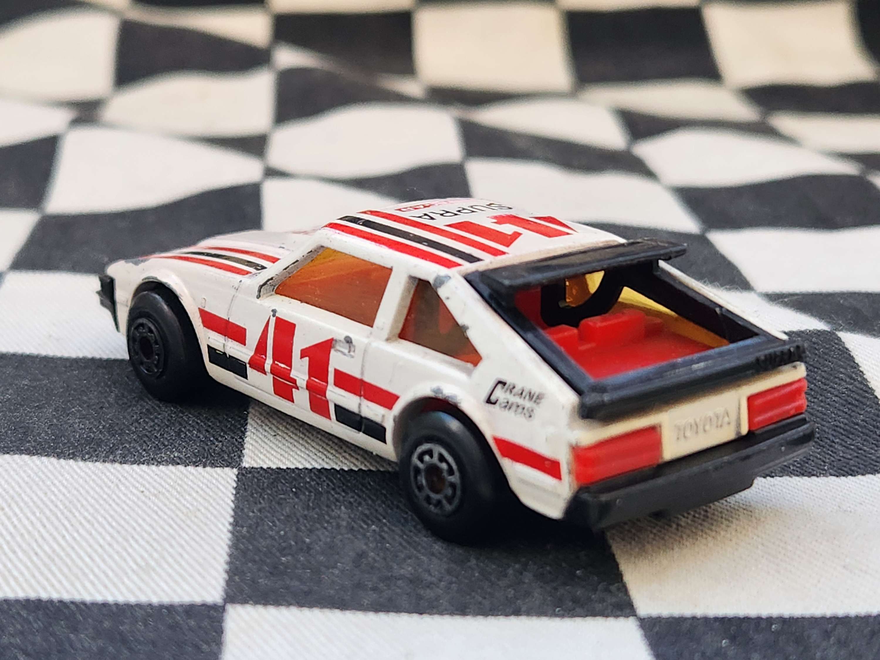 Vintage Loose Matchbox Toyota Supra #41 White