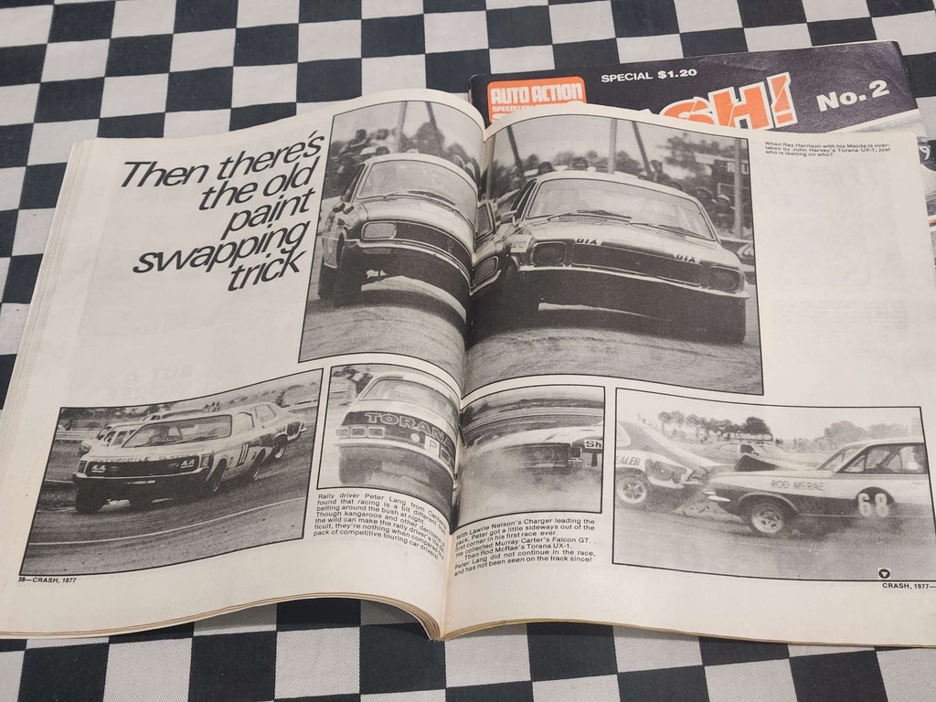 Crash Magazine issue 1 & 2 Motor Racing Crashes Caught on Film by Auto Action