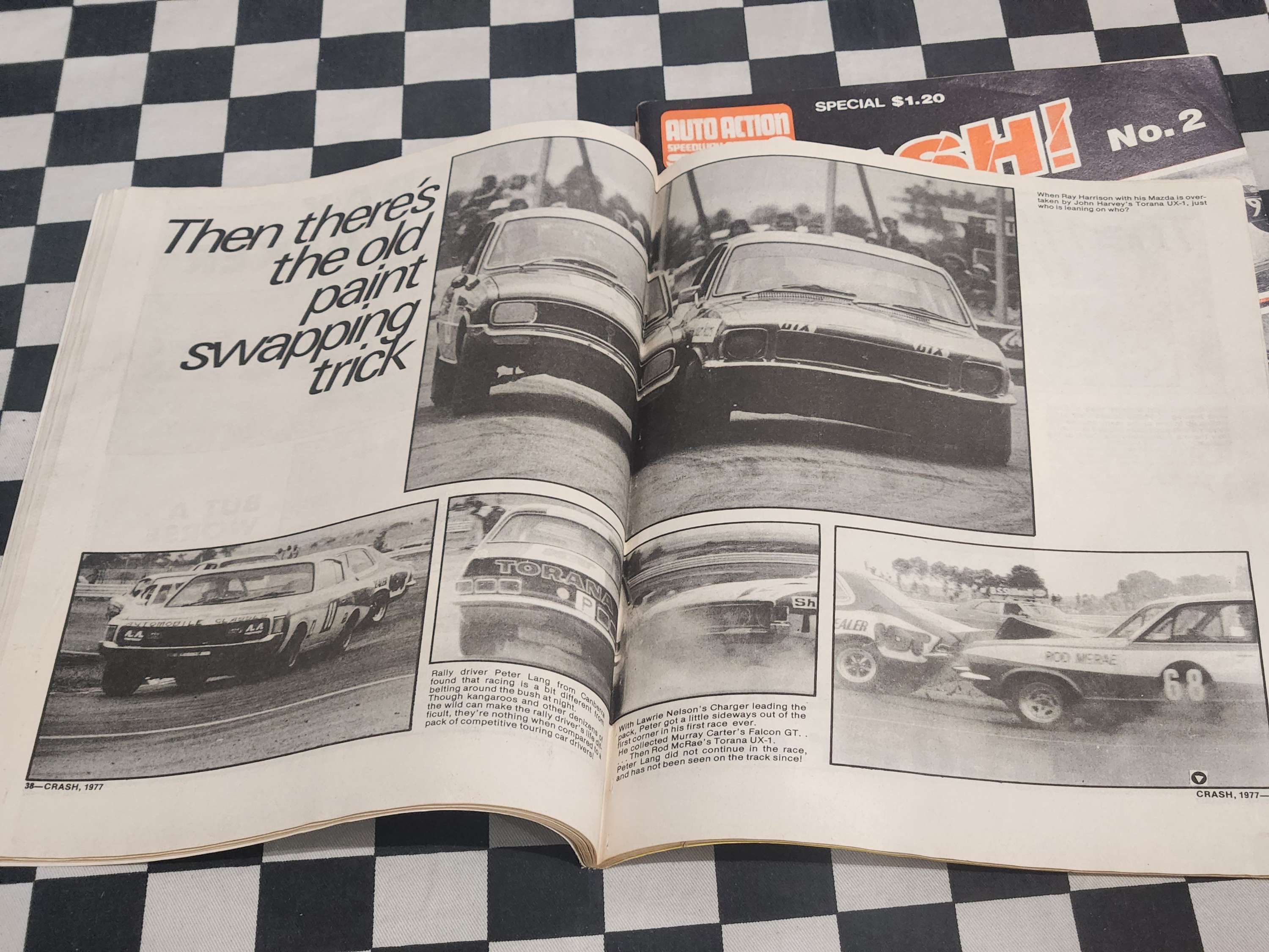 Crash Magazine issue 1 & 2 Motor Racing Crashes Caught on Film by Auto Action