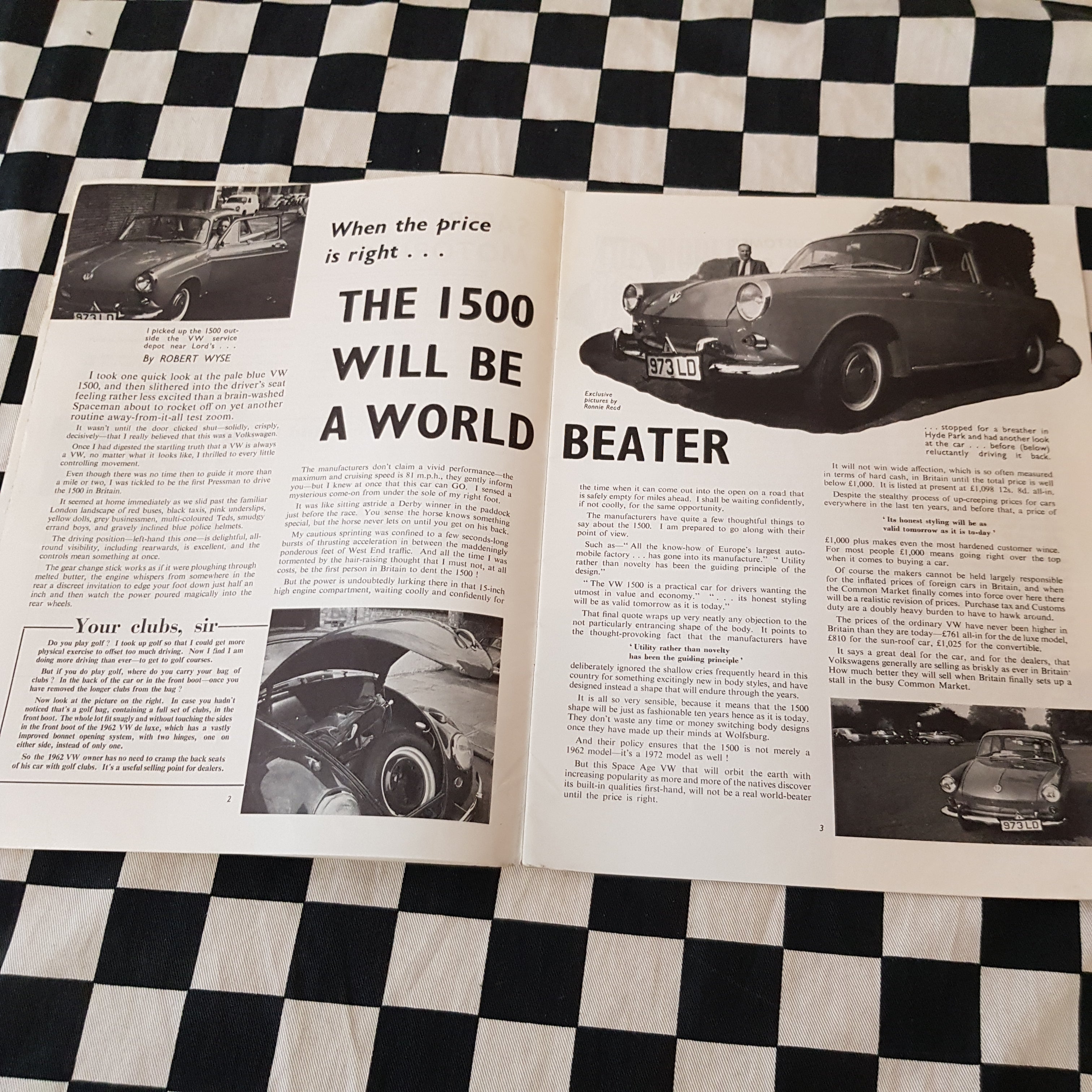 VW owners Magazine Safer Motoring Number 1 1961