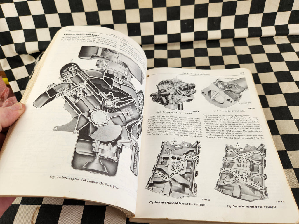 Genuine 1958 Ford Workshop Manual Passenger Car Customline Mainline Ranchwagon
