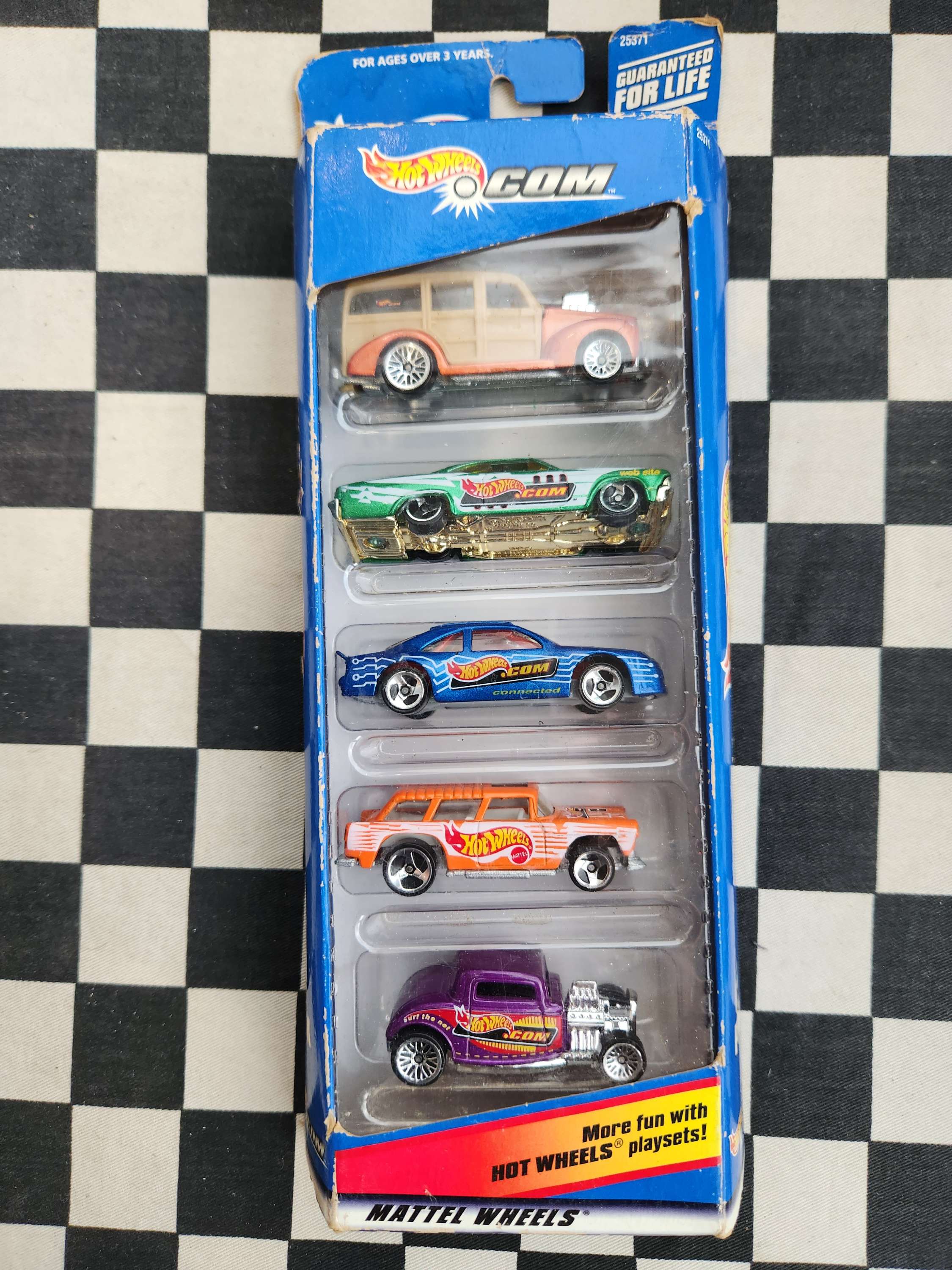 Hotwheels 1998 .COM Exclusive 5 Pack Nomad Chev Woody Hot Rod