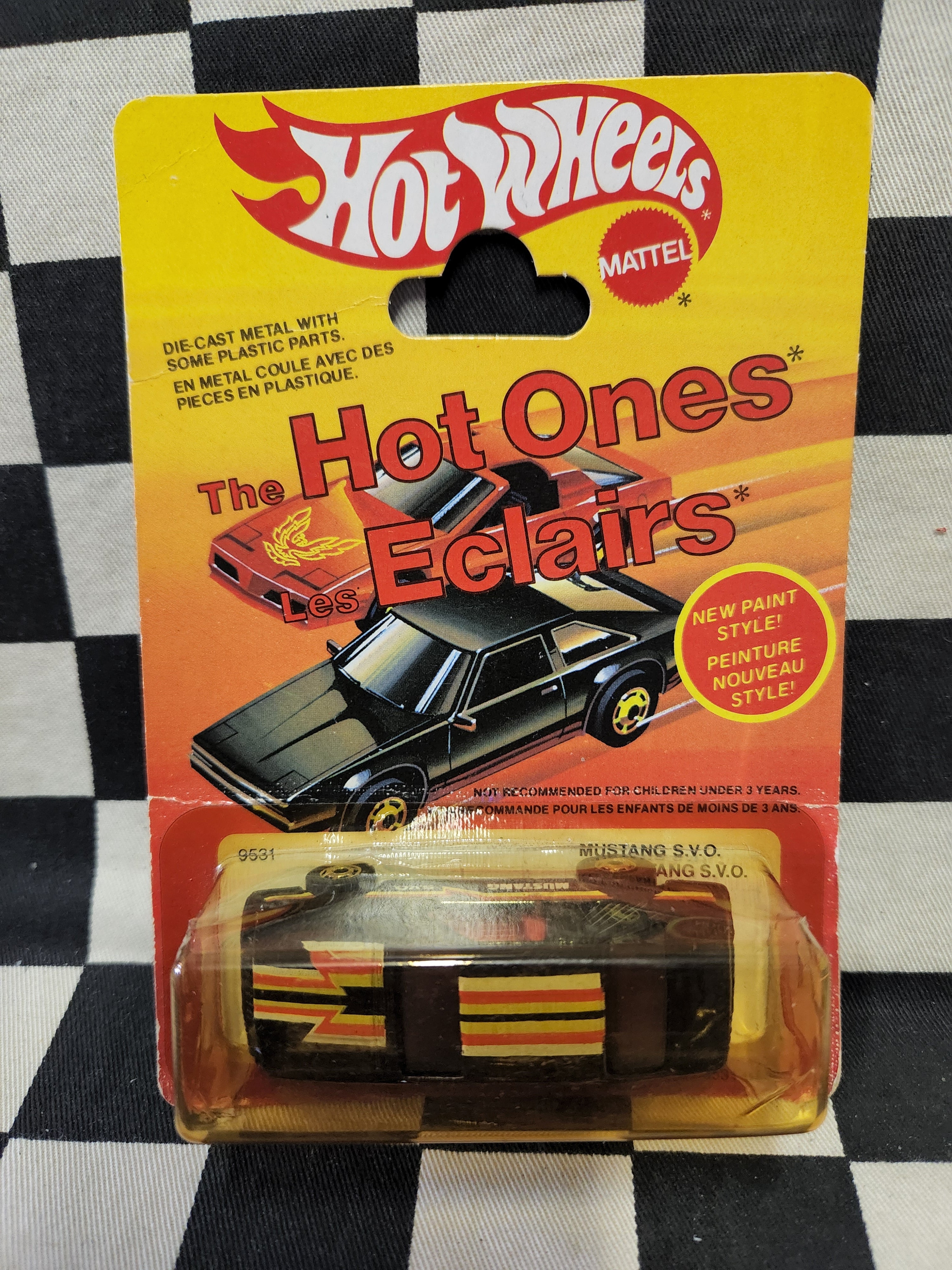 Hot Wheels 1982 The Hot Ones Eclairs SVO Mustang Black Fox Body