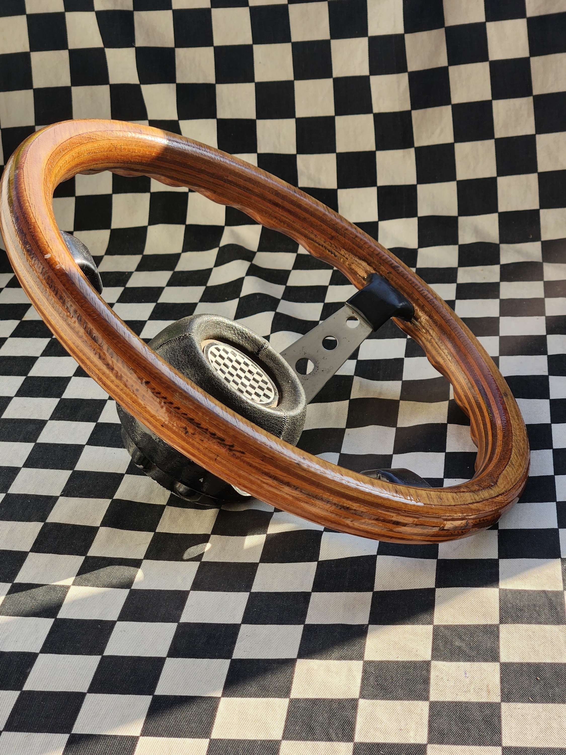 Original Vintage Max Rob Woodrim Sports Steering Wheel VGC