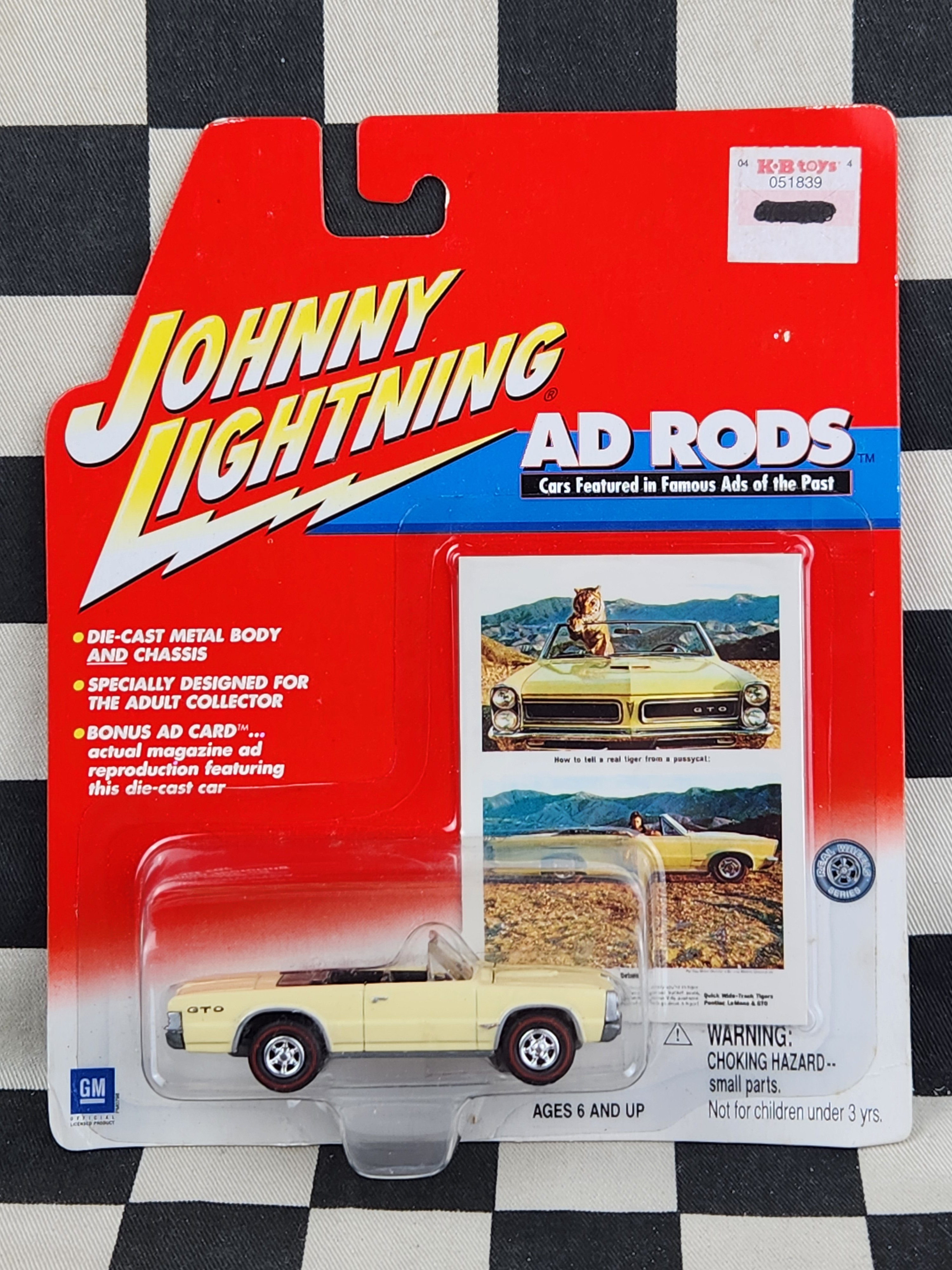 Johnny Lightning Ad Rods 1965 Pontiac GTO Convertible
