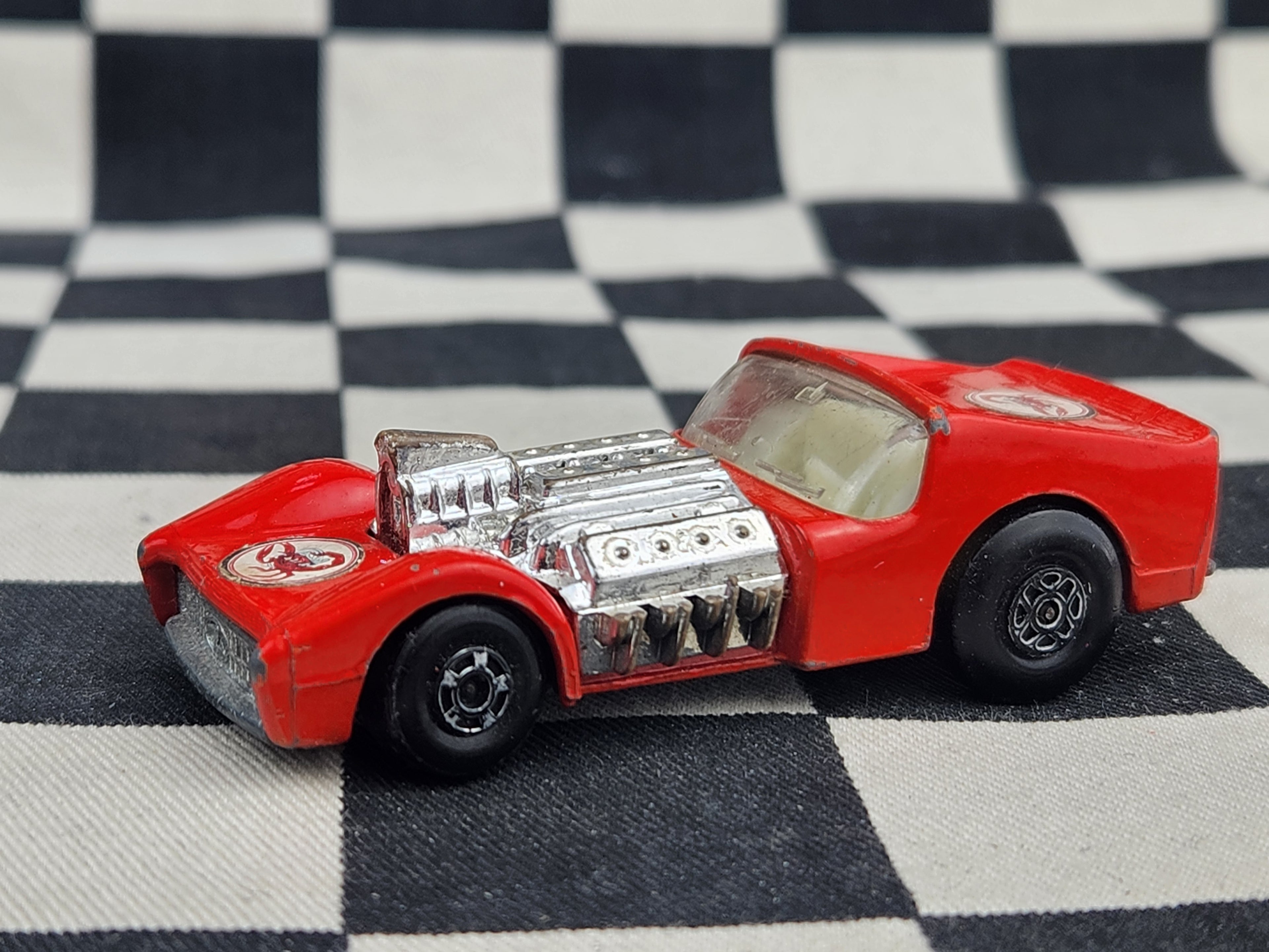Vintage Loose Matchbox Road Dragster SCORPION DECAL VARIATION