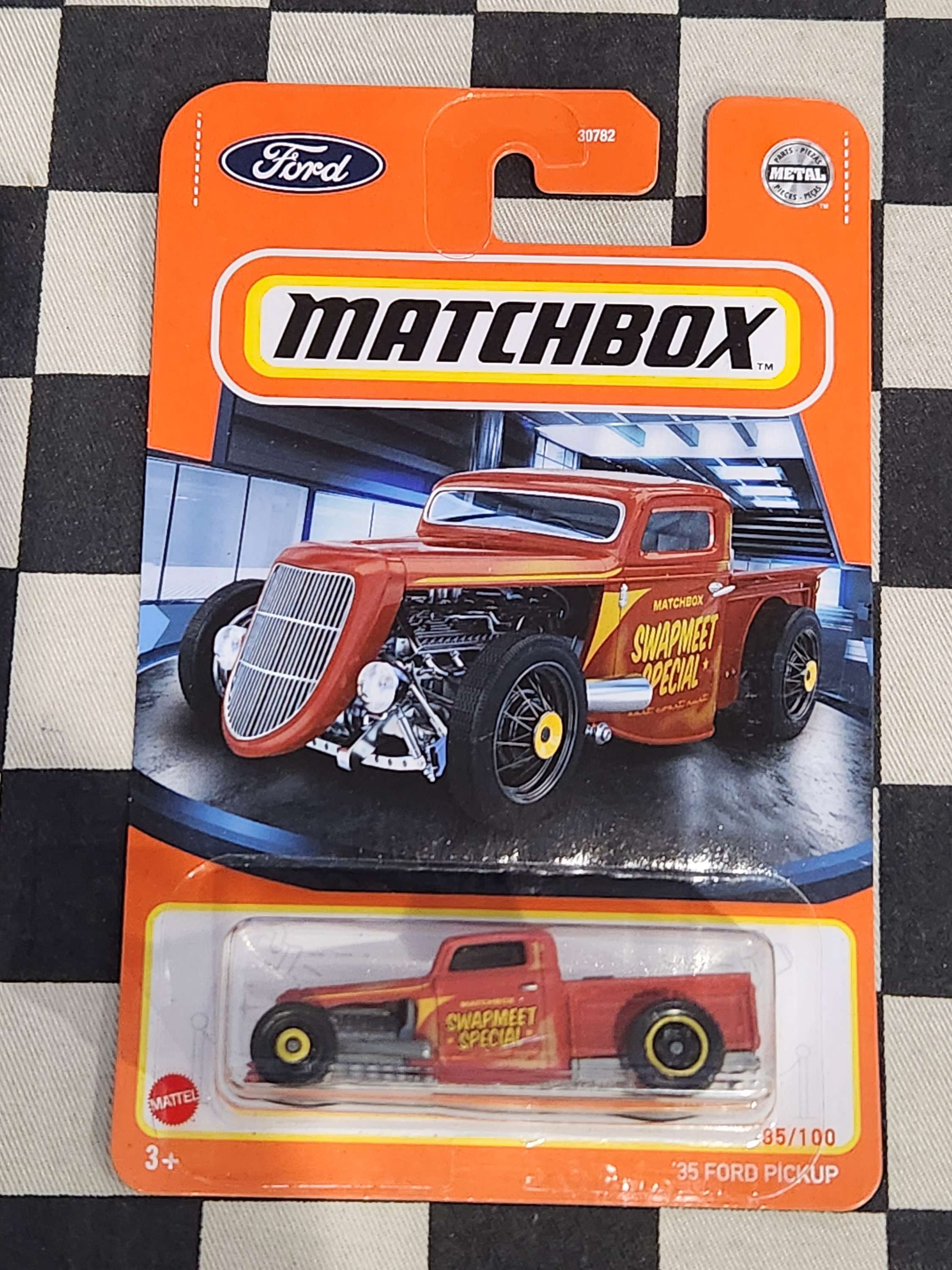 Matchbox 35 Ford Pickup Hot Rod Swap Meet Special Brown