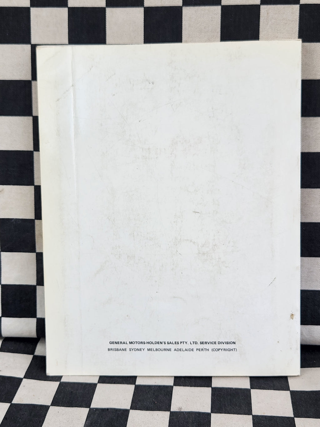Genuine Holden VH Commodore Workshop Manual Supplement