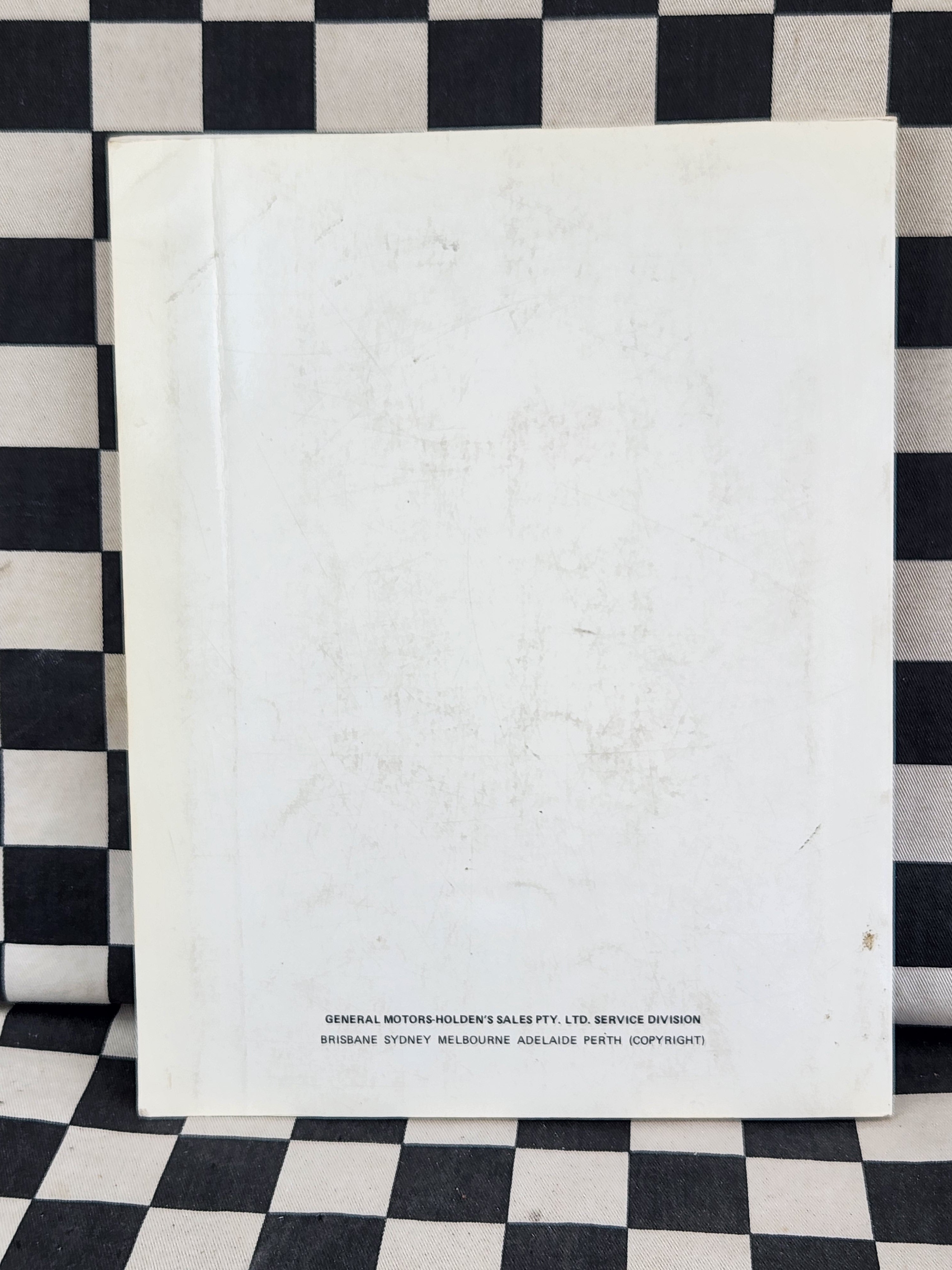 Genuine Holden VH Commodore Workshop Manual Supplement
