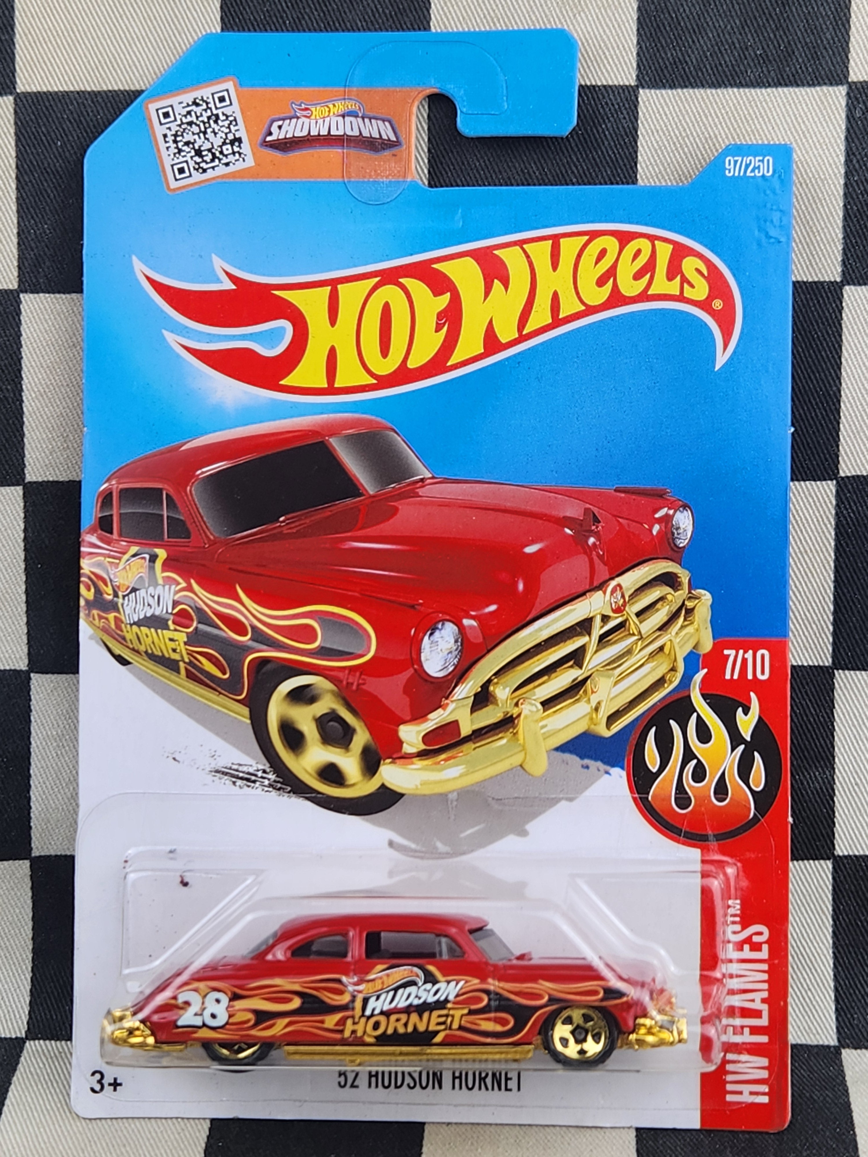 Hot Wheels 2016 Flames 52 Hudson Hornet Red