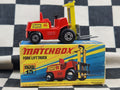 Vintage 1972 Matchbox Fork Lift Truck in Original Box